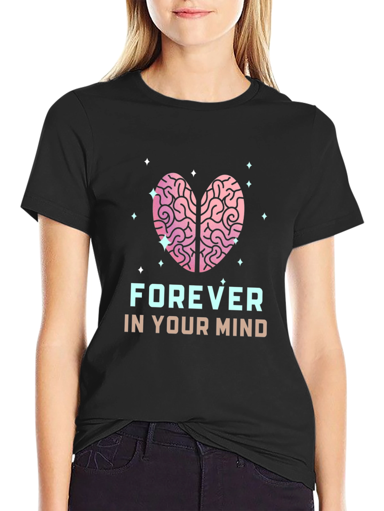 Forever In Your Mind Black Graphic Tee
