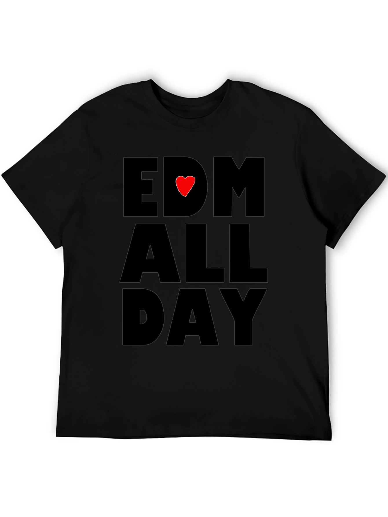 EDM All Day Black T-Shirt
