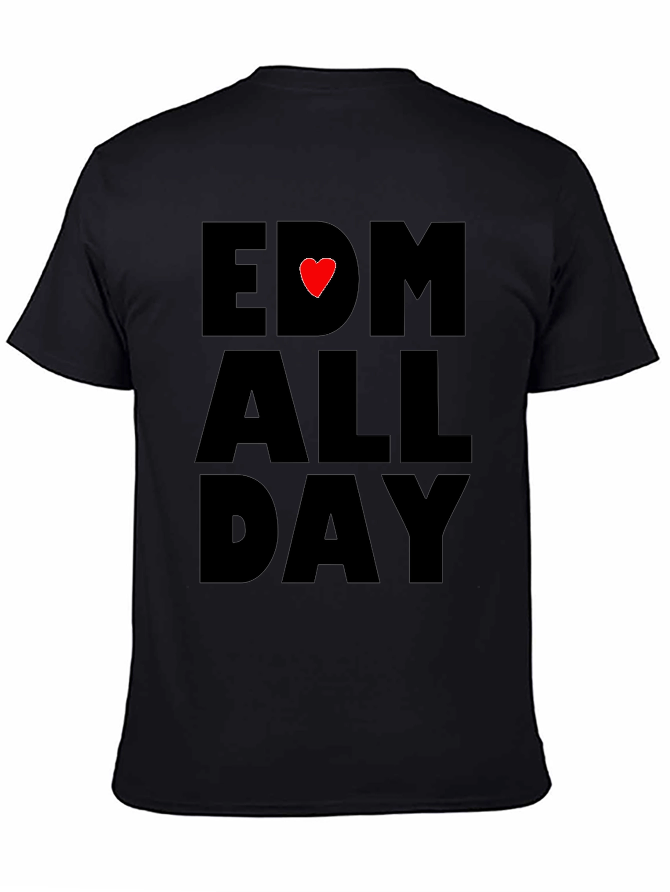 EDM All Day Black T-Shirt