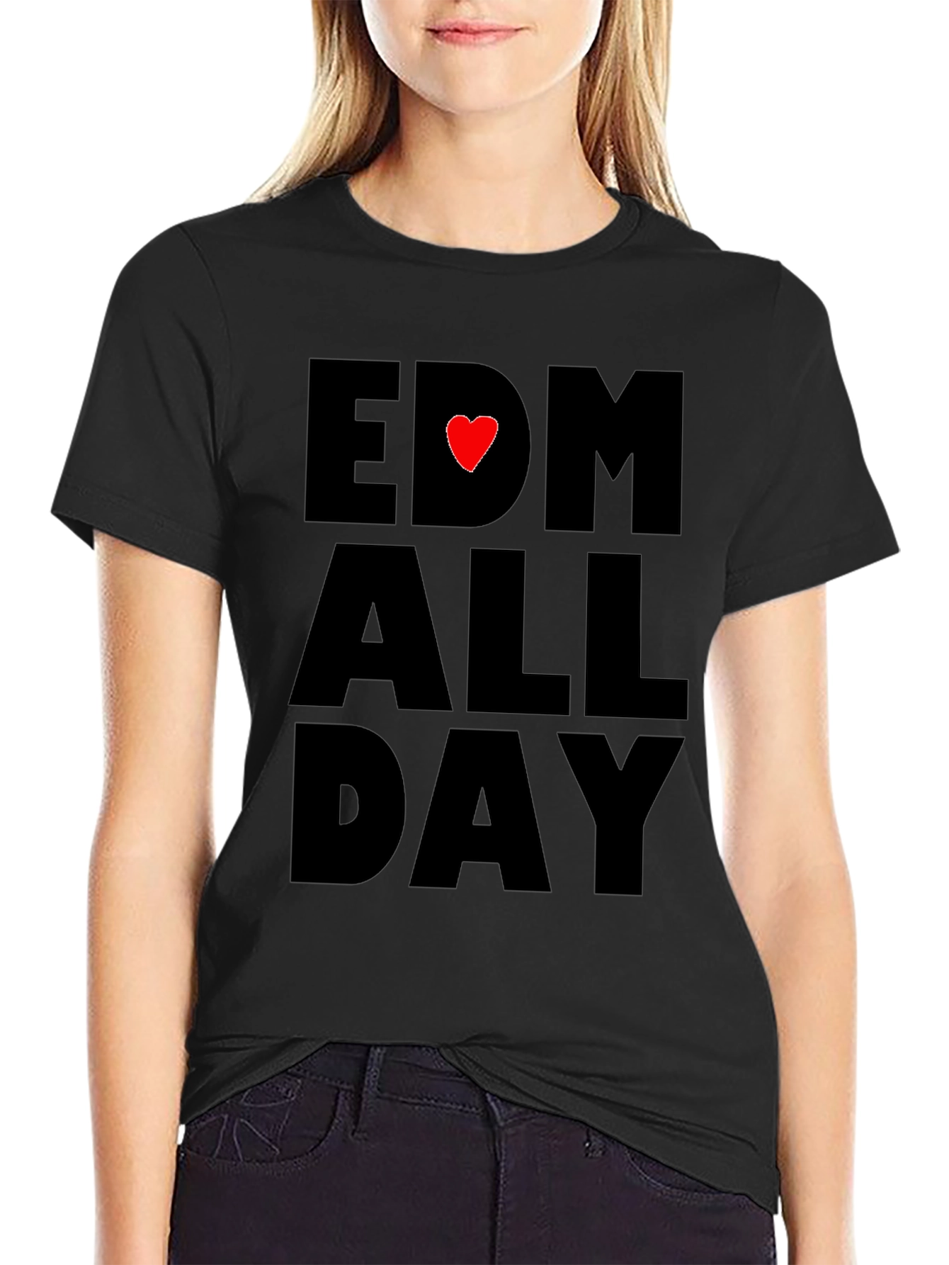 EDM All Day Black T-Shirt