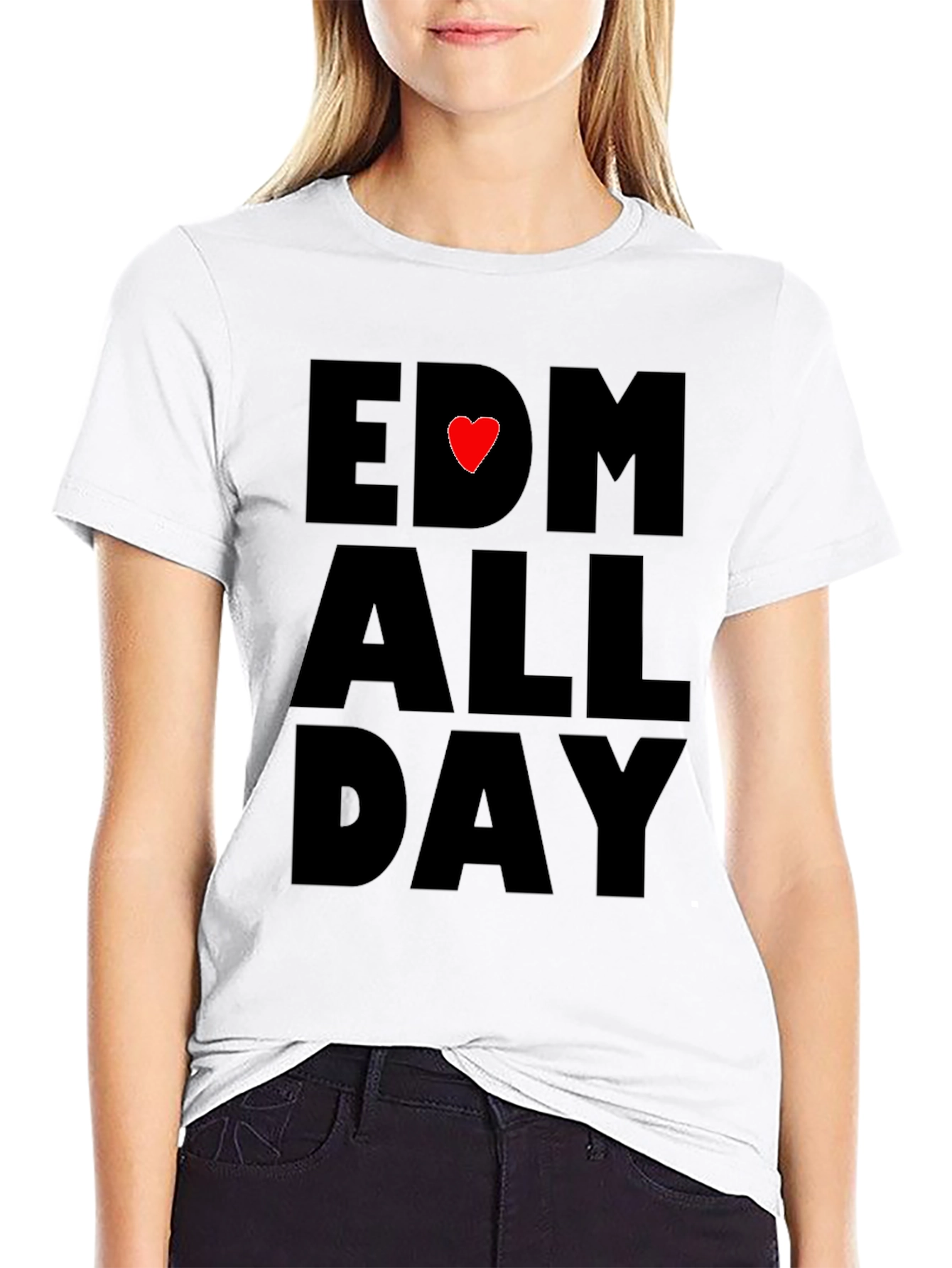 EDM All Day Black T-Shirt