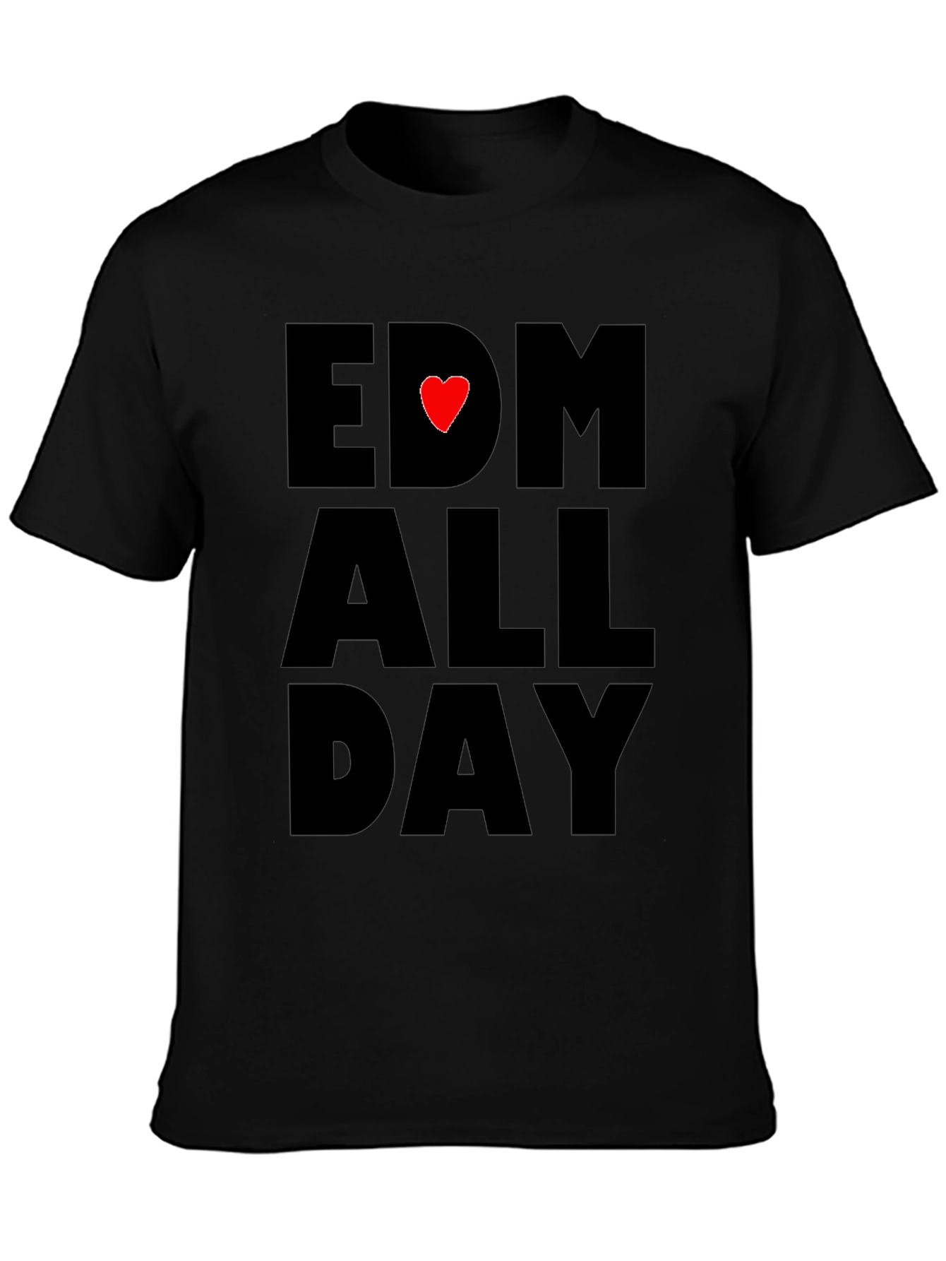EDM All Day Black T-Shirt