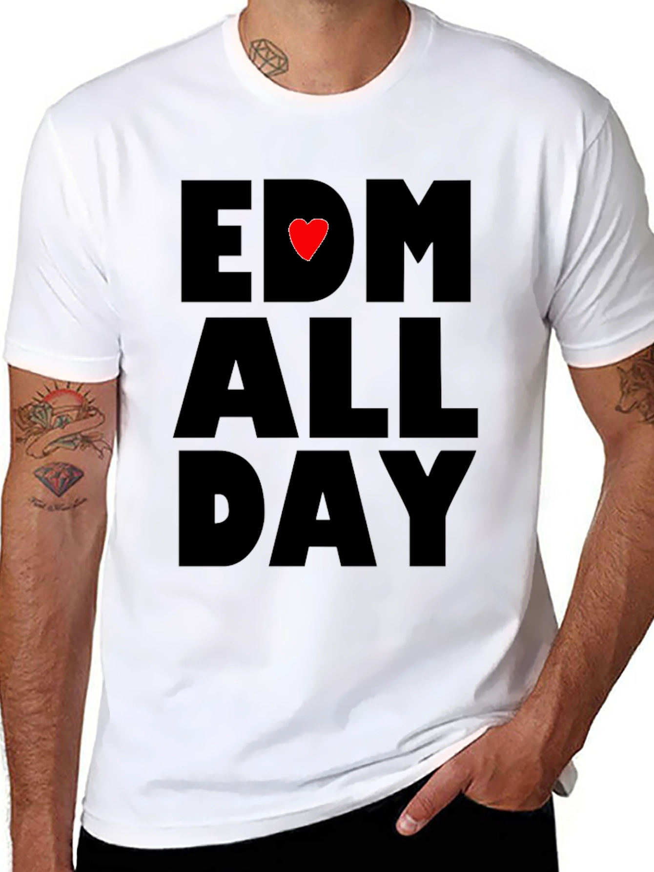 EDM All Day Black T-Shirt