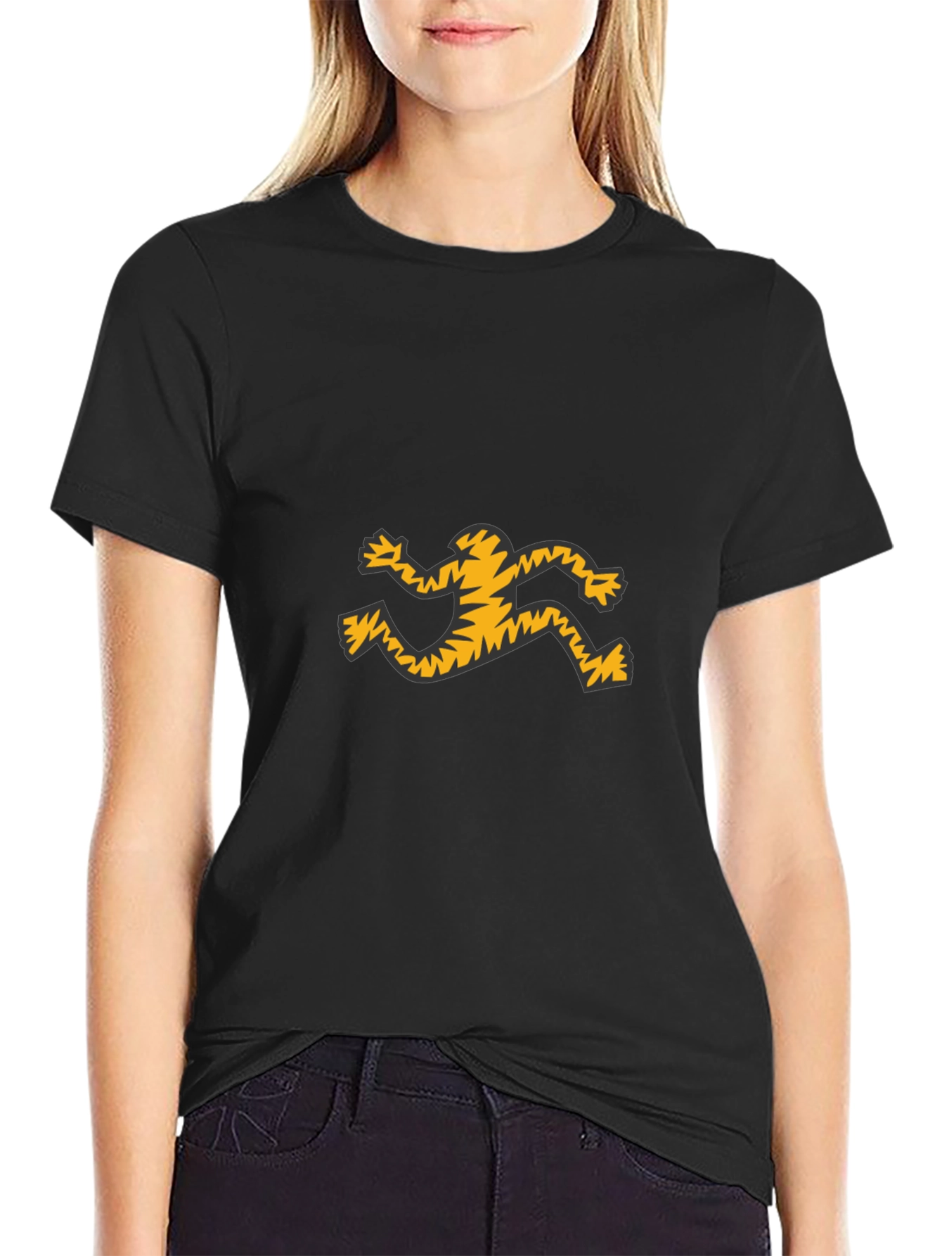 Cool Graphic Tee - Running Figure Design