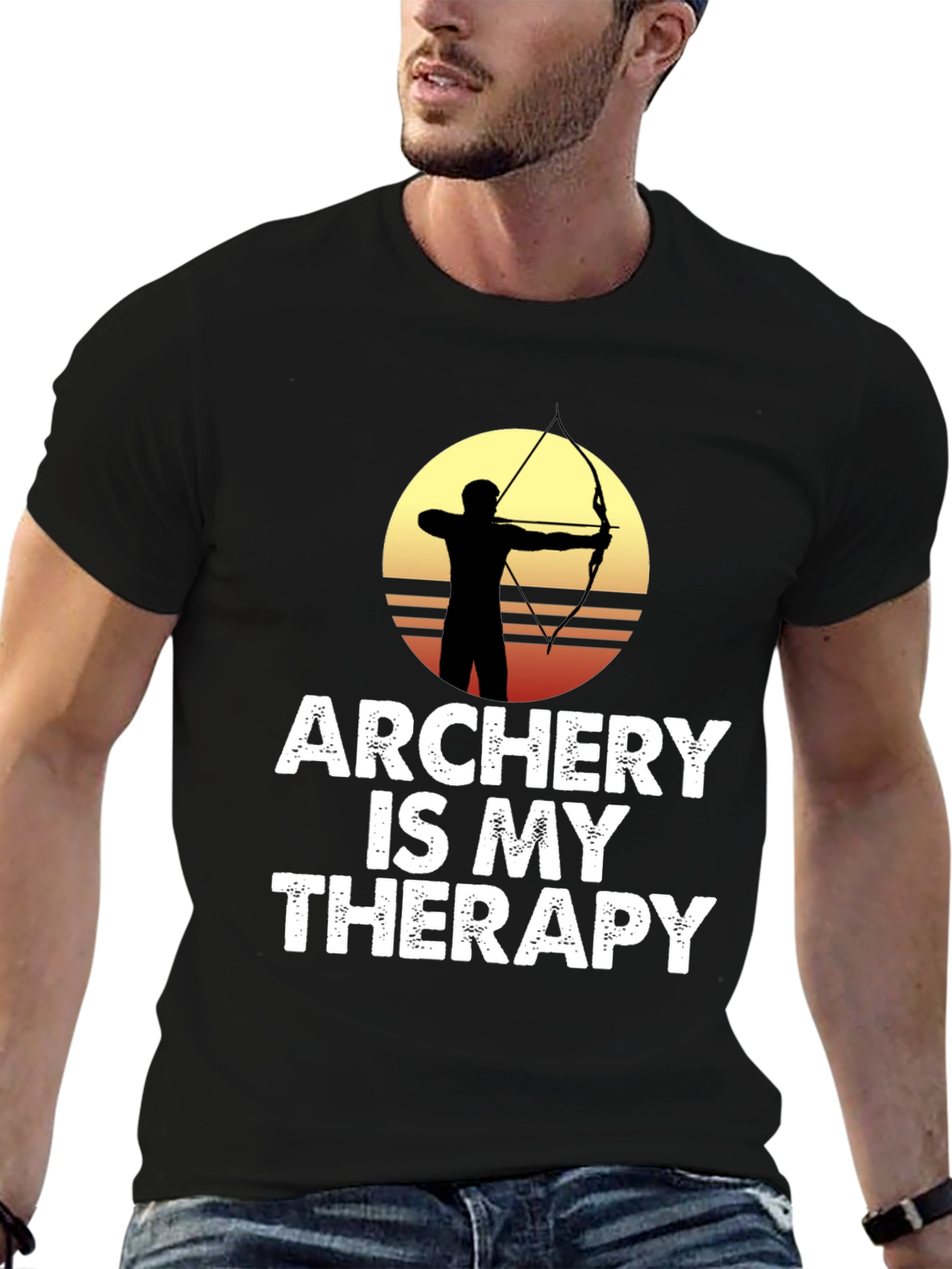 Archery is My Therapy Graphic T-Shirt