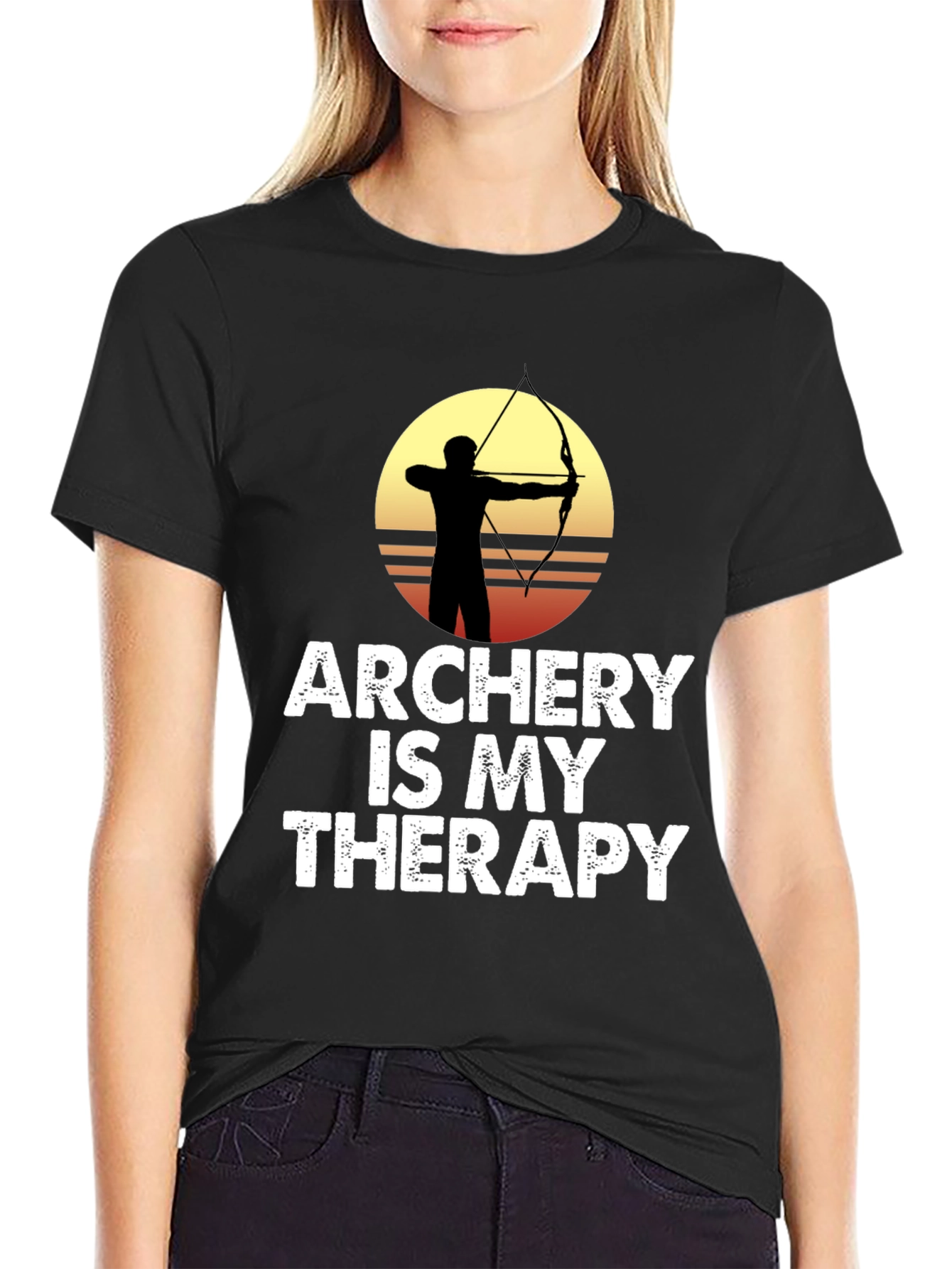 Archery is My Therapy Graphic T-Shirt
