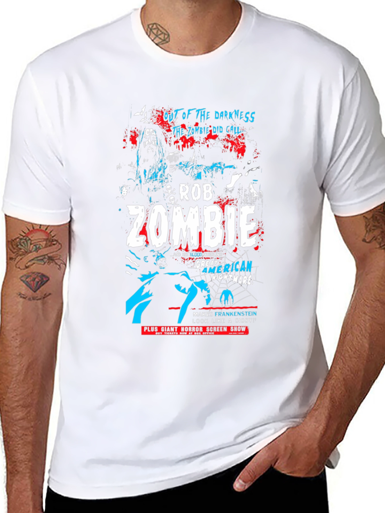 Rob Zombie Graphic Print T-Shirt