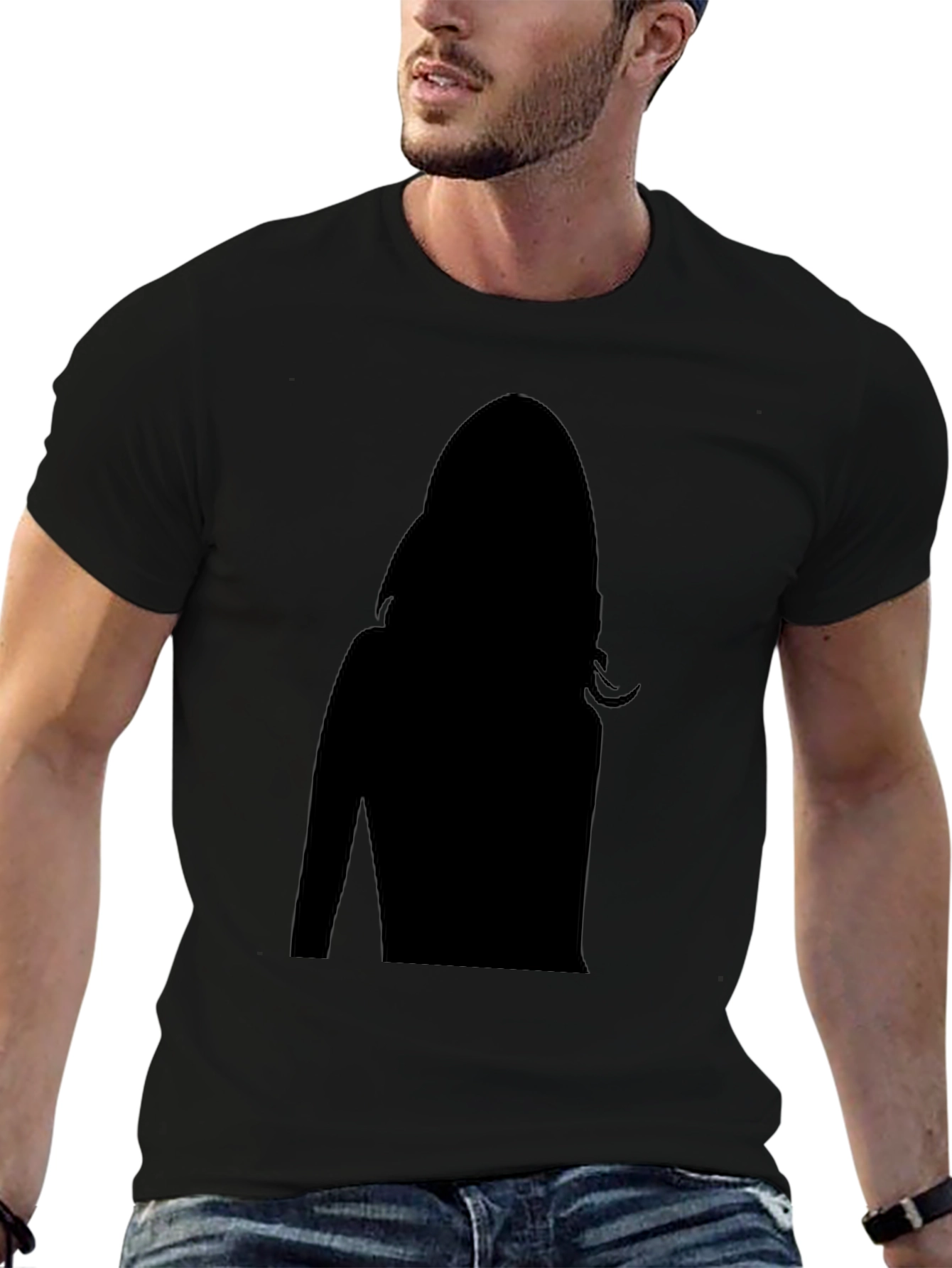 Silhouette Graphic Black T-Shirt