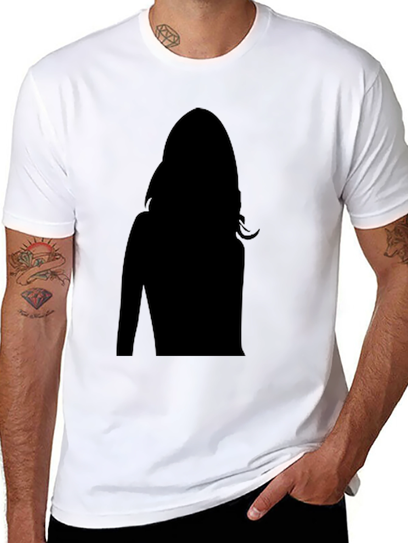 Silhouette Graphic Black T-Shirt
