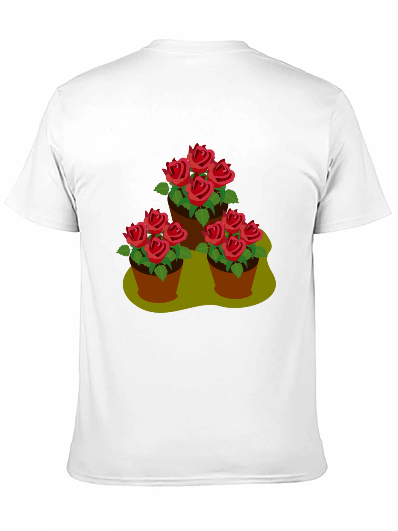 Floral Pot Graphic Tee - Stylish Casual Wear