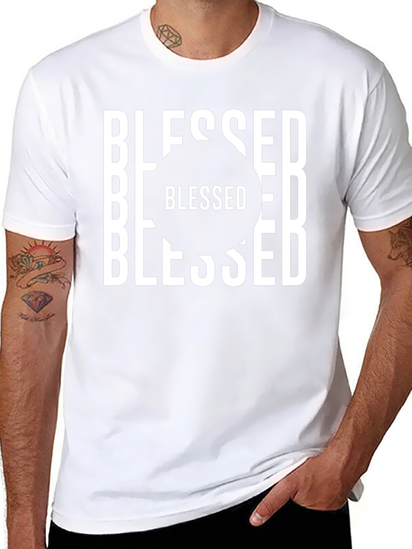 Blessed Black Graphic Tee - Stylish Unisex T-Shirt