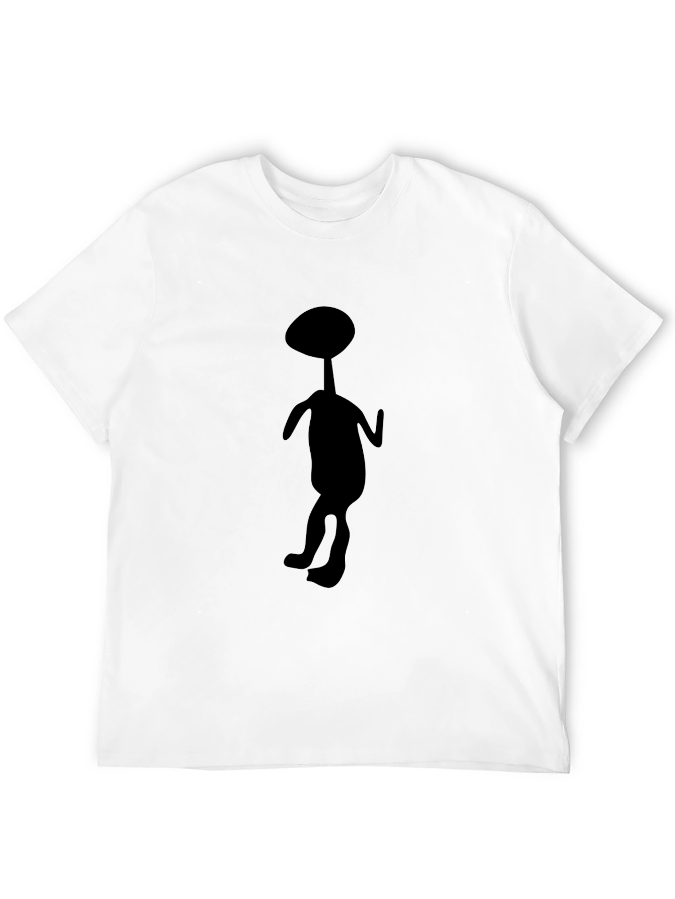 Abstract Alien Silhouette Black T-Shirt