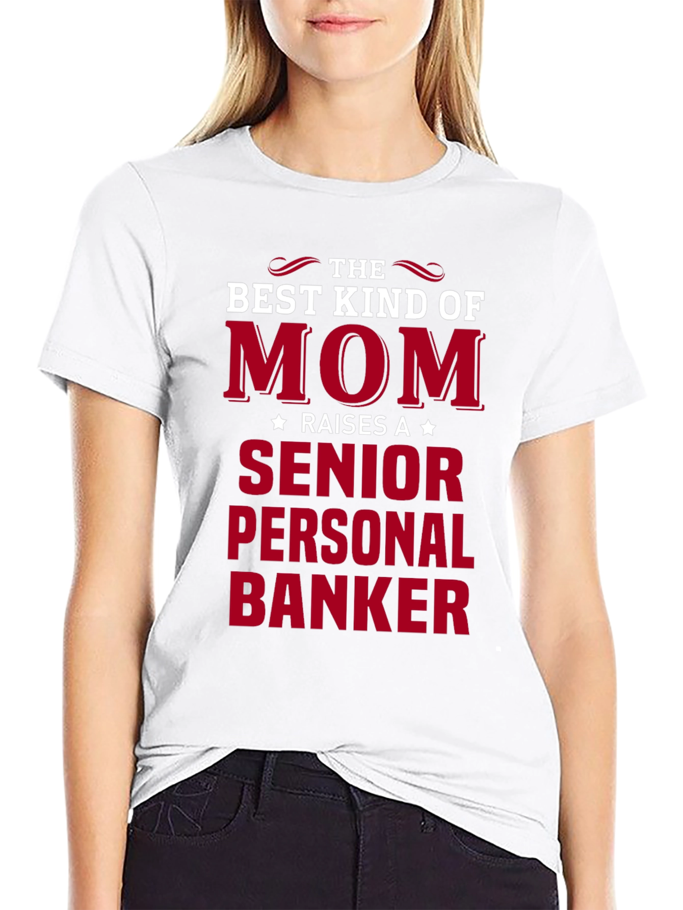 Mom Raises Senior Personal Banker Black T-Shirt