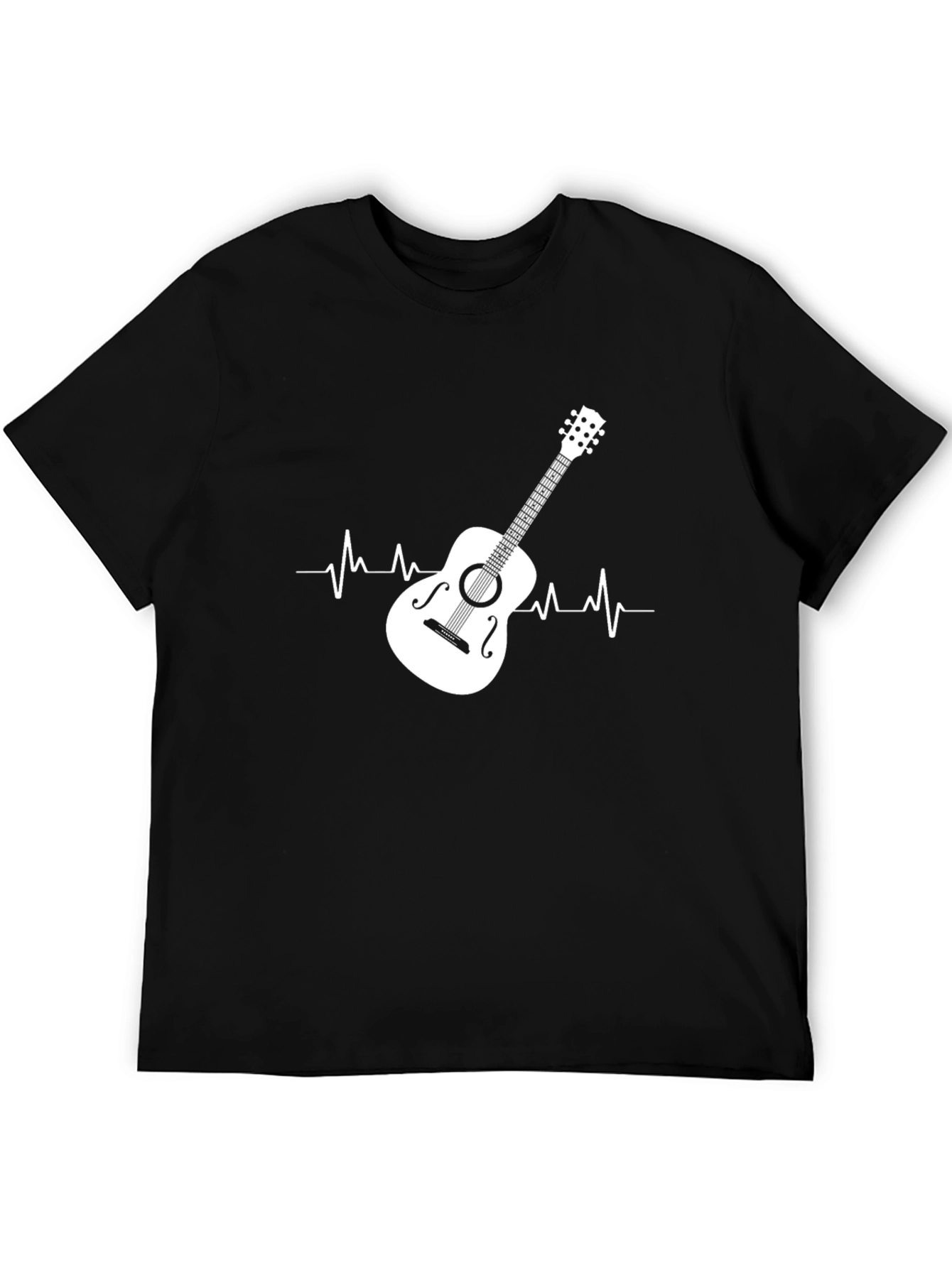 Guitar Heartbeat Graphic Tee - Music Lover T-Shirt