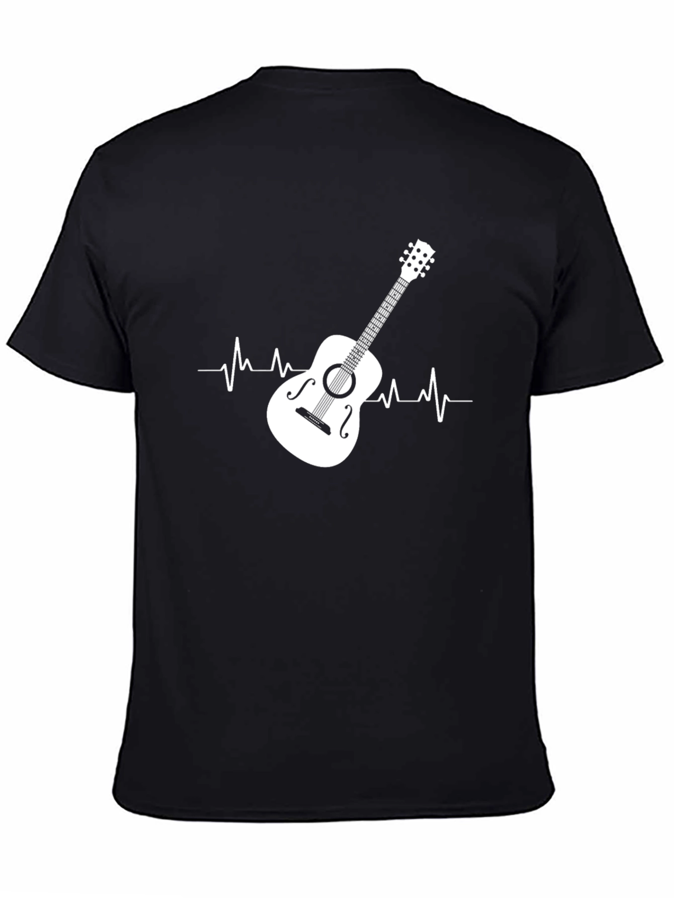 Guitar Heartbeat Graphic Tee - Music Lover T-Shirt
