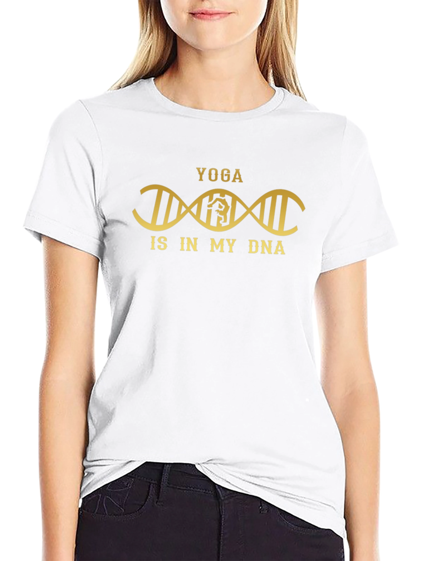 Yoga Is In My DNA Black T-Shirt