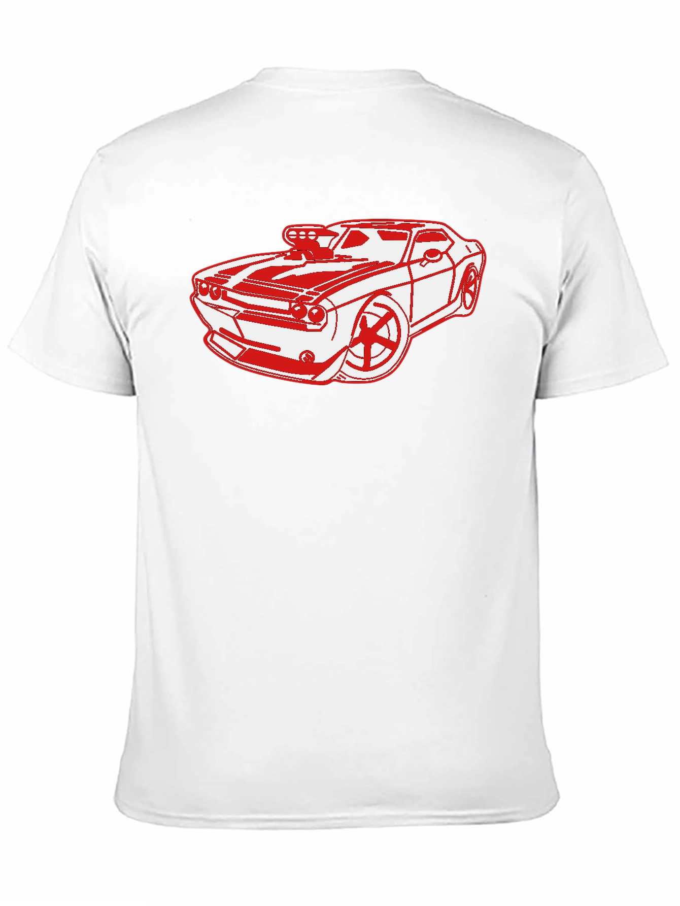 Red Muscle Car Graphic T-Shirt
