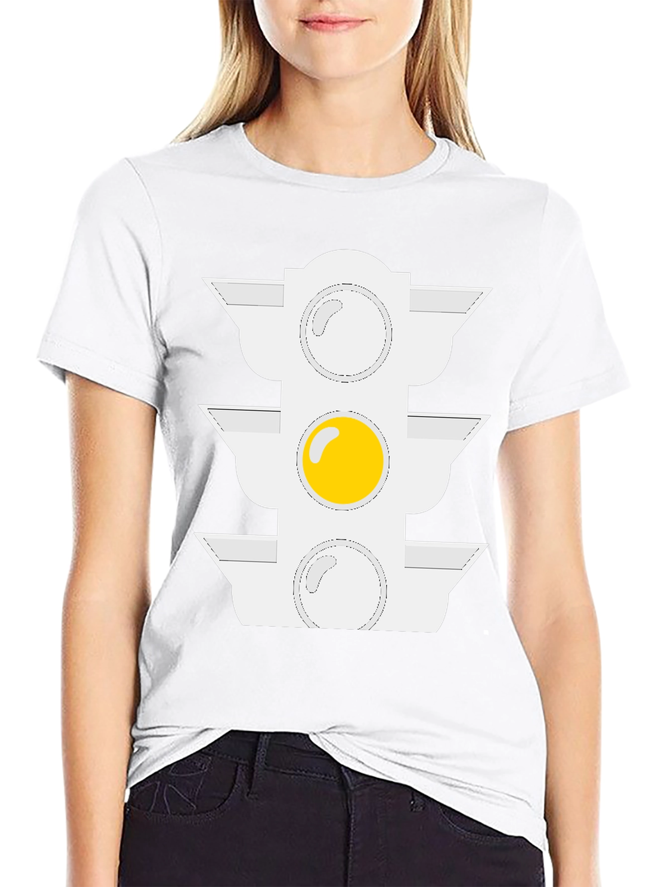 Novelty Traffic Light Egg T-Shirt