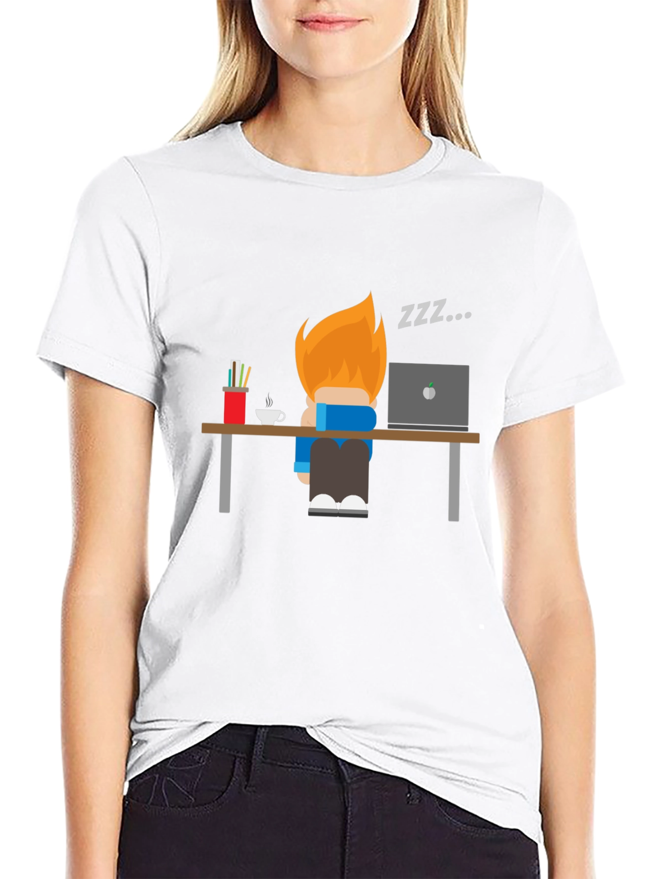 Funny Sleepy Worker Graphic T-Shirt