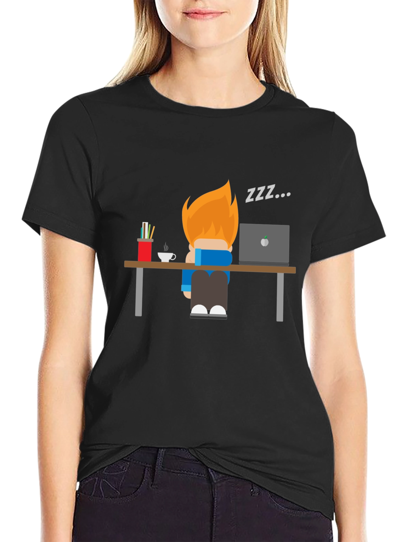 Funny Sleepy Worker Graphic T-Shirt