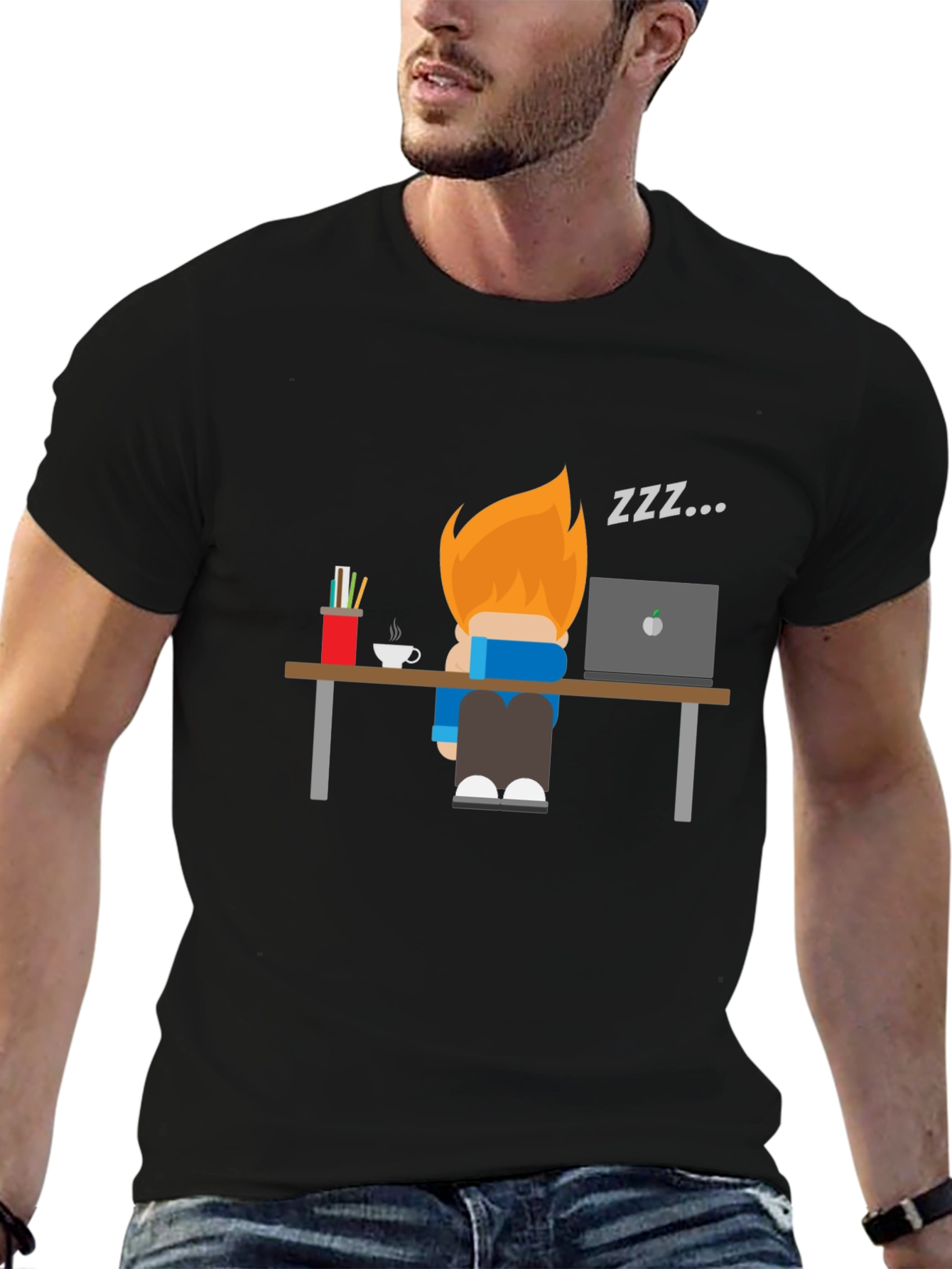 Funny Sleepy Worker Graphic T-Shirt