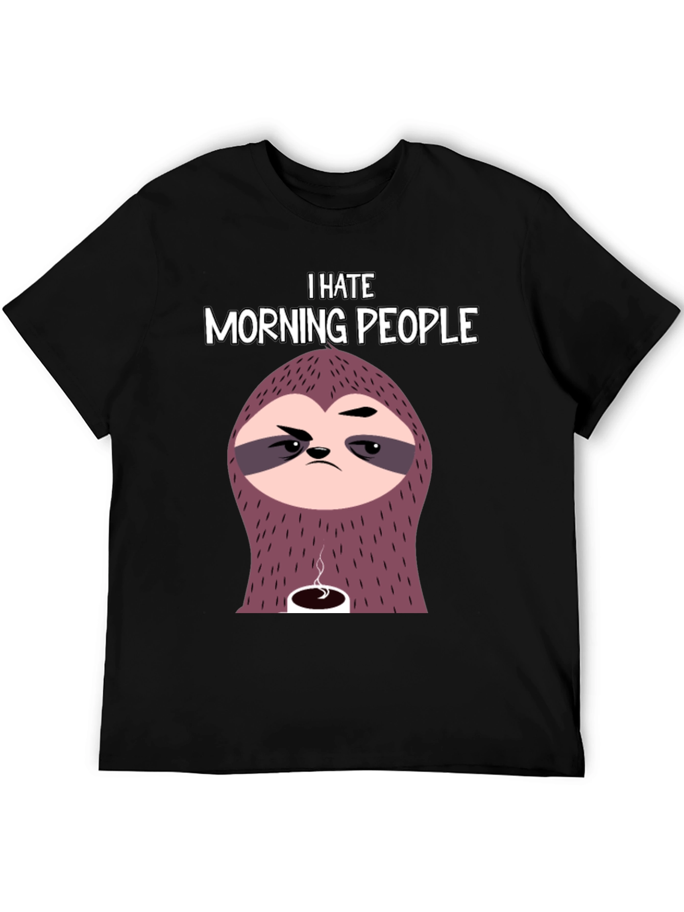 I Hate Morning People Sloth Graphic Tee
