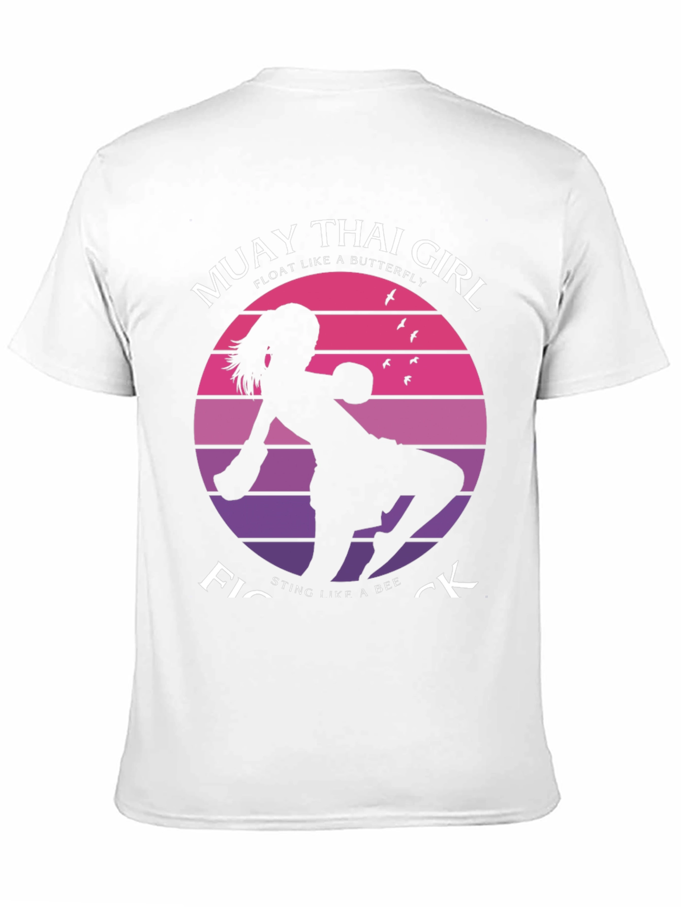 Muay Thai Girl Fighter Graphic T-Shirt