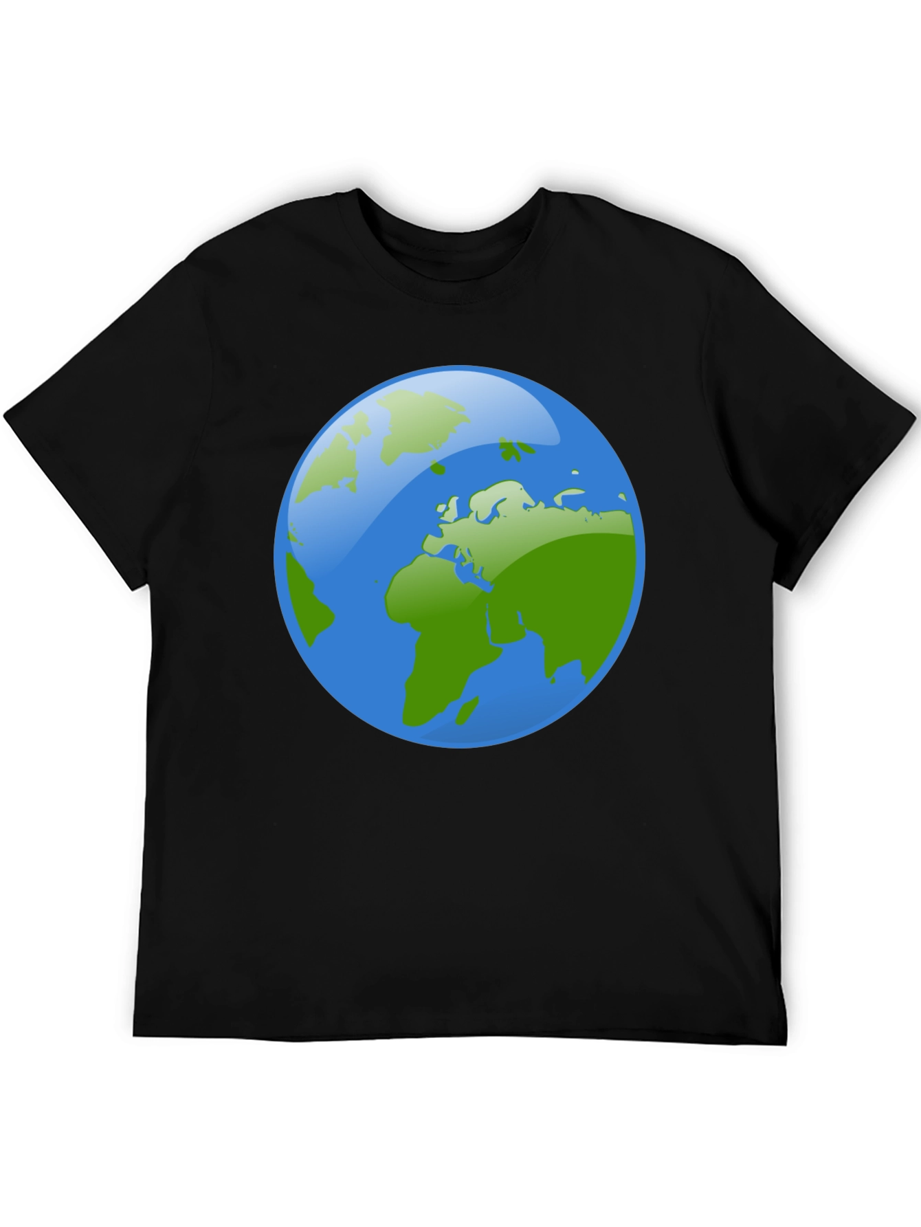 Earth Graphic Black Tee - Global Awareness