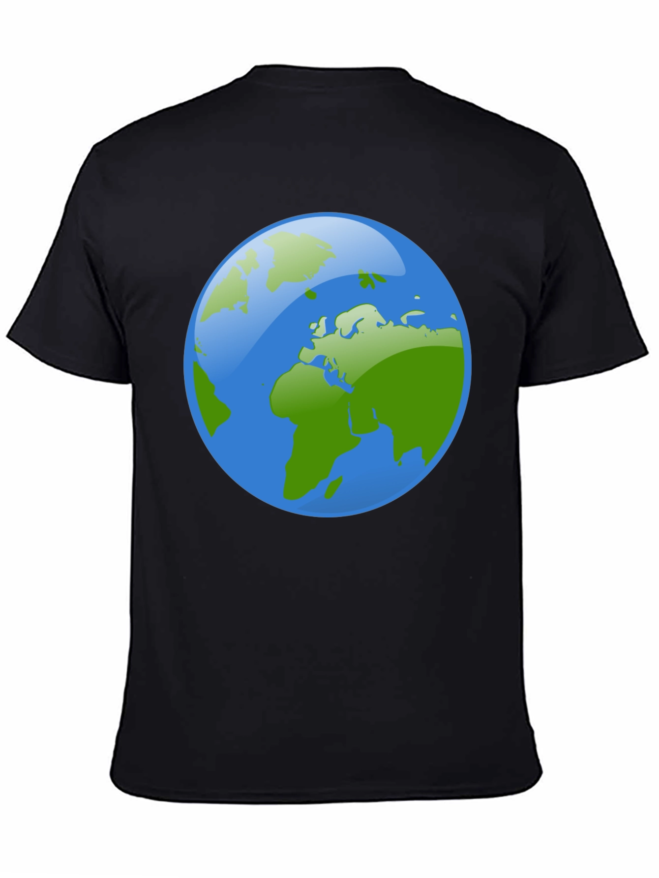 Earth Graphic Black Tee - Global Awareness