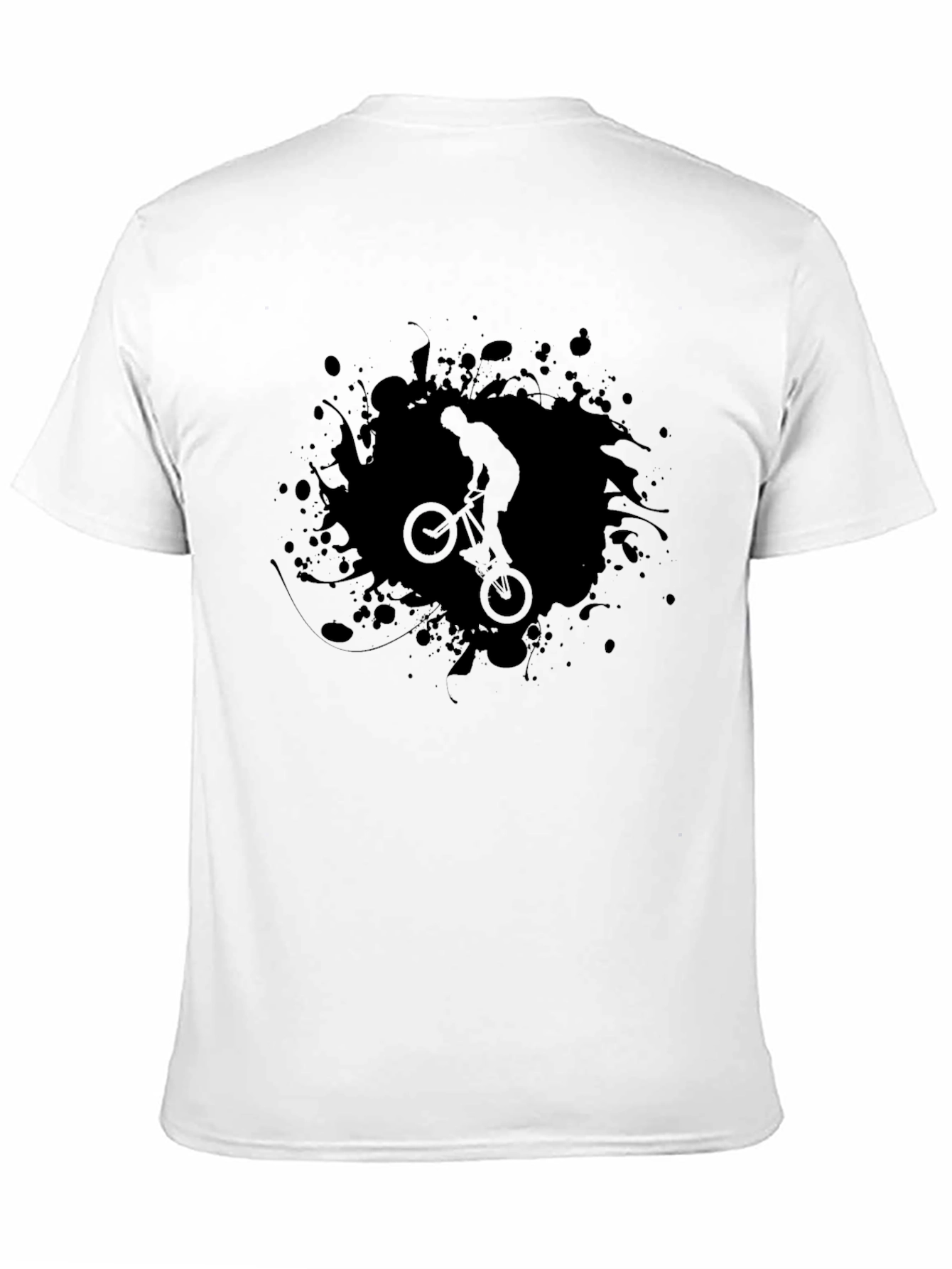 BMX Rider Graphic T-Shirt - Casual Black Tee