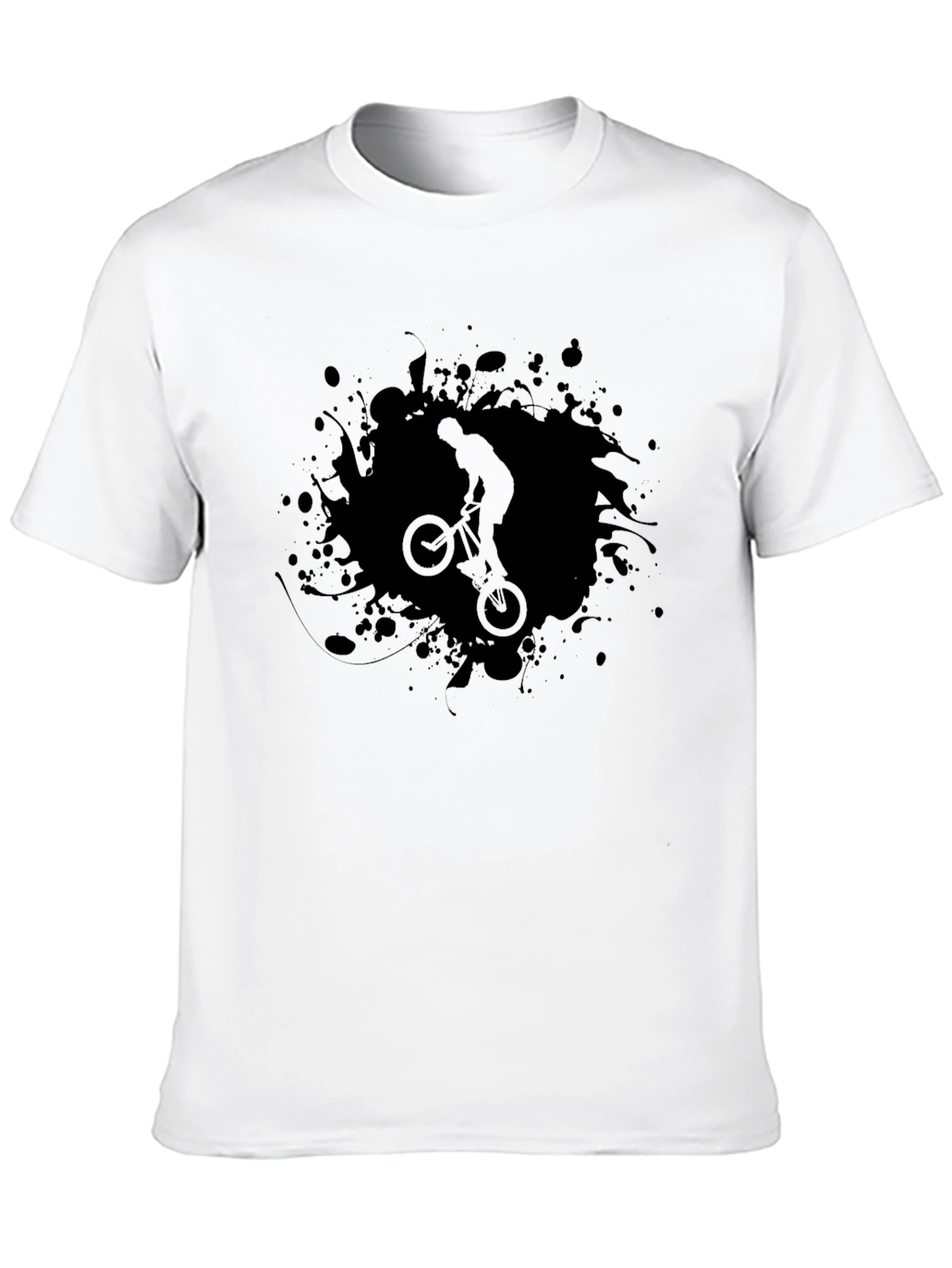 BMX Rider Graphic T-Shirt - Casual Black Tee