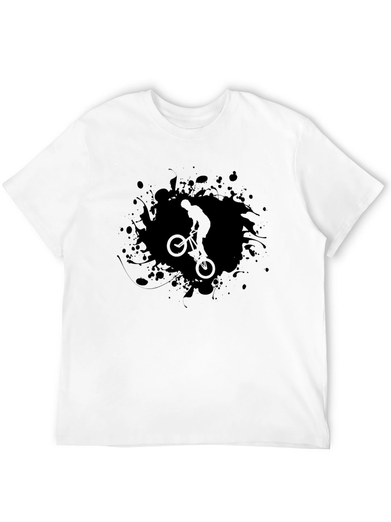 BMX Rider Graphic T-Shirt - Casual Black Tee