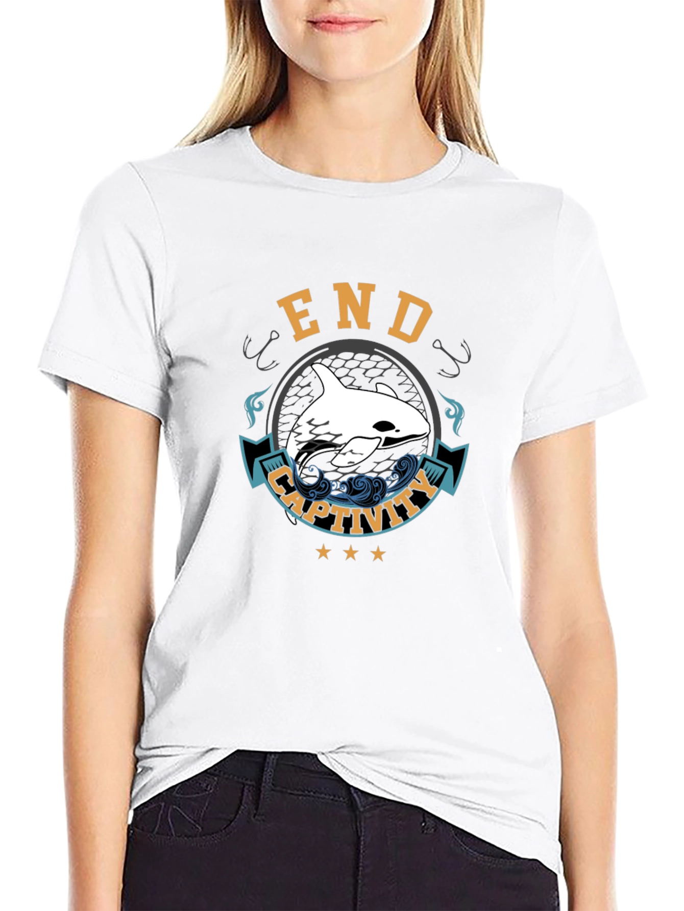 End Captivity Orca T-Shirt: Save the Whales!