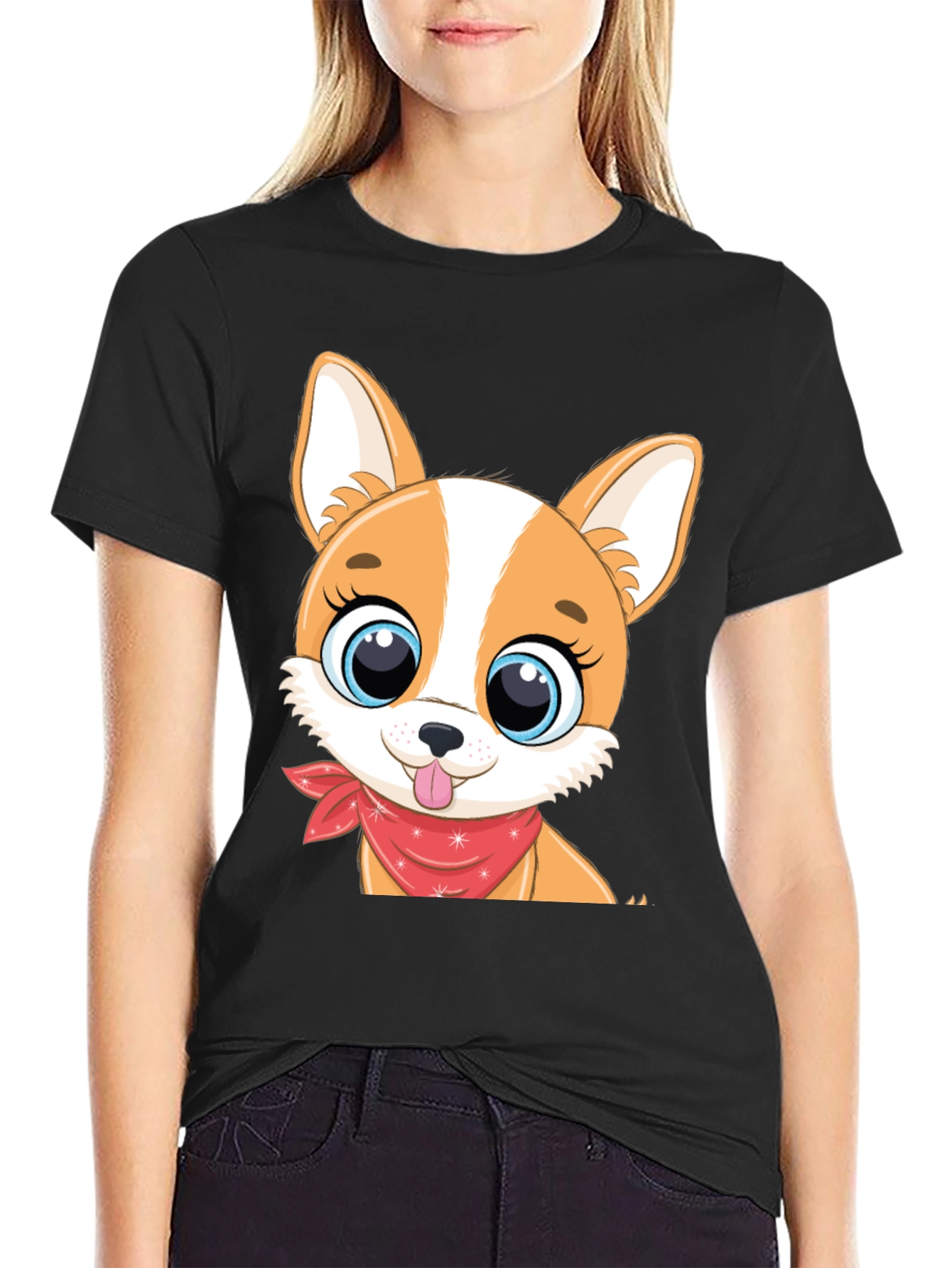 Cute Puppy Dog Graphic T-Shirt