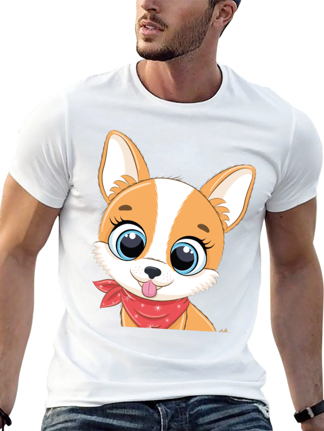 Cute Puppy Dog Graphic T-Shirt