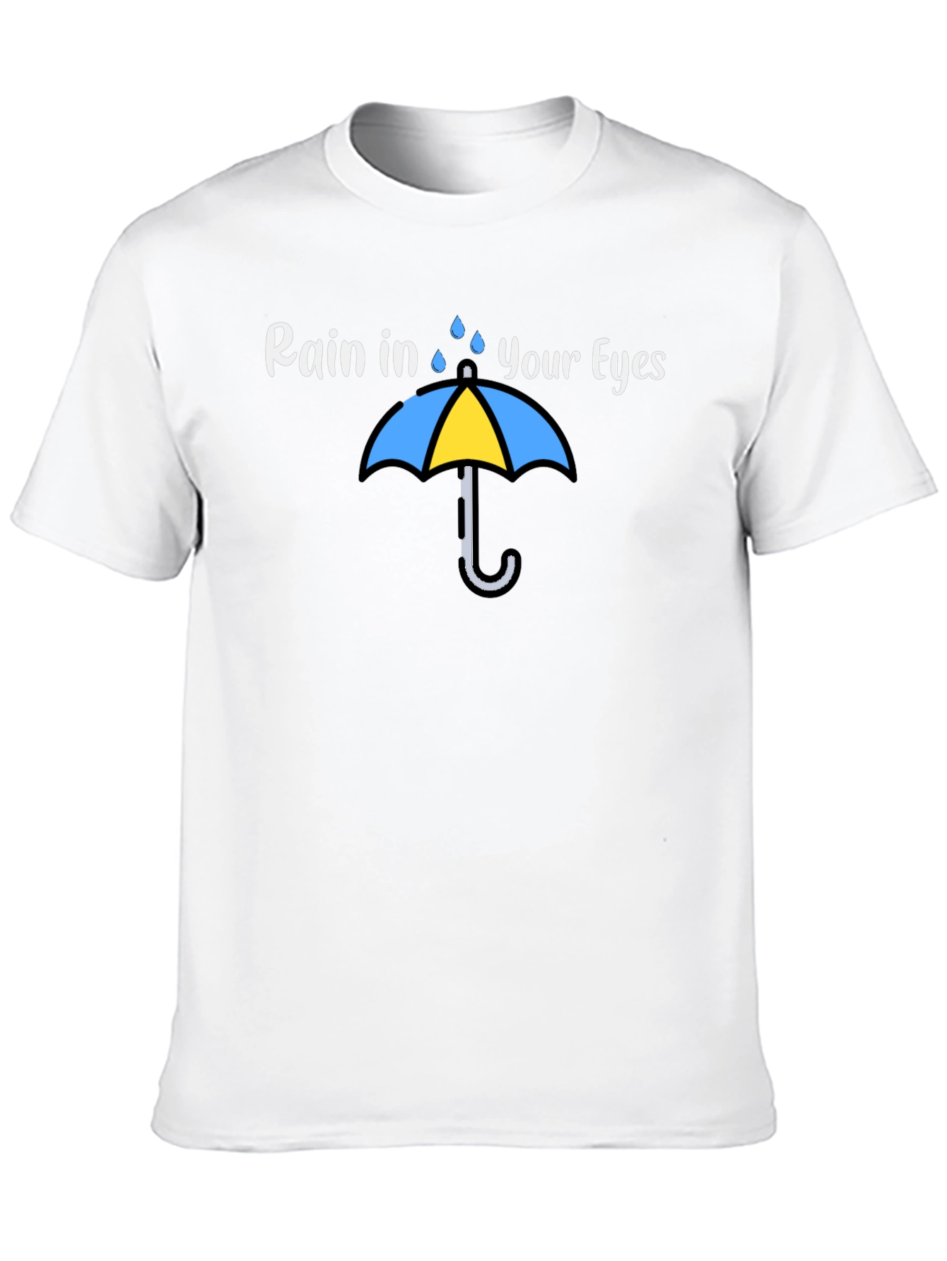Rain in Your Eyes Graphic Tee - Umbrella Design