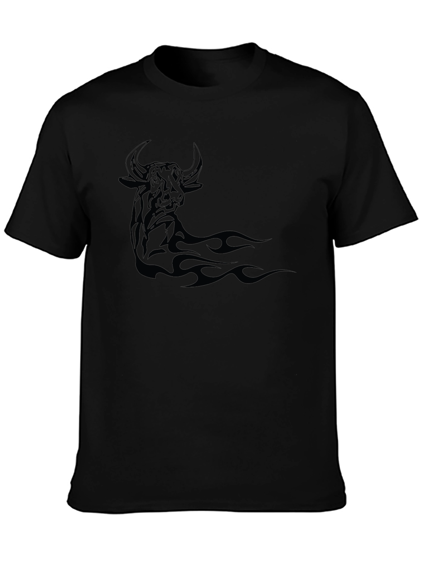 Black Bull Graphic Tee - Bold & Stylish Design