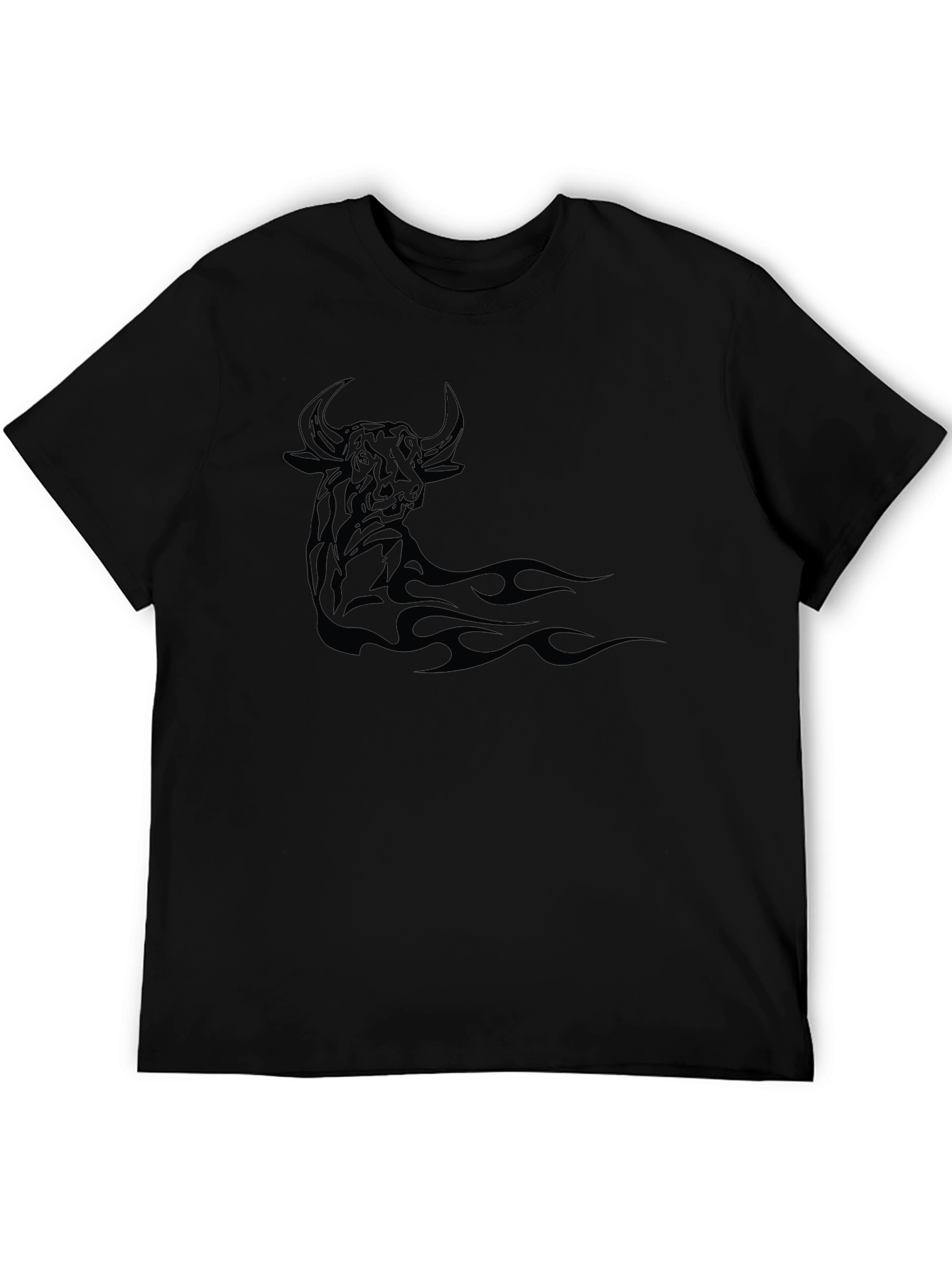 Black Bull Graphic Tee - Bold & Stylish Design