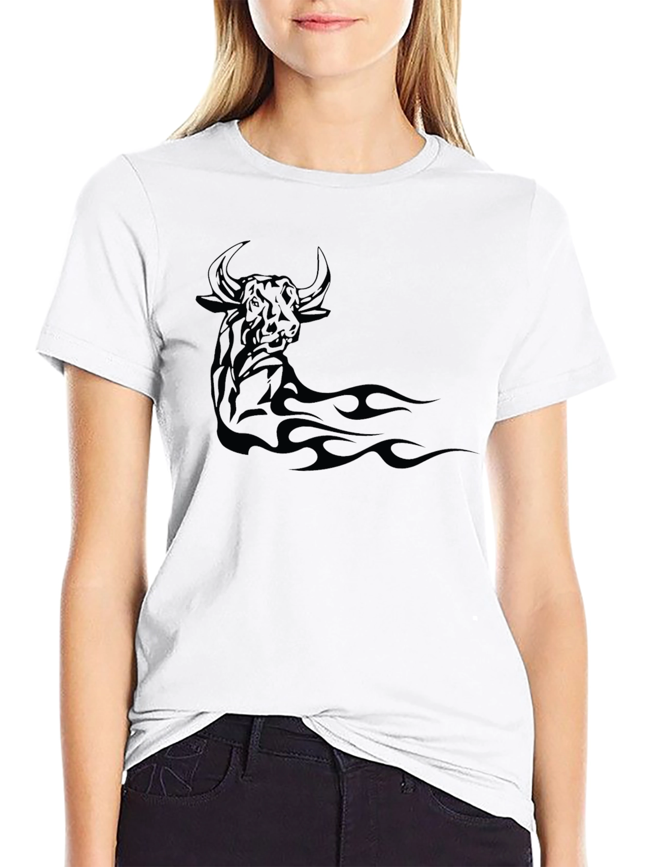 Black Bull Graphic Tee - Bold & Stylish Design