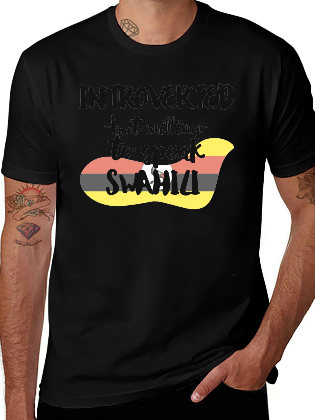 Introvert But Willing To Talk Swahili T-Shirt