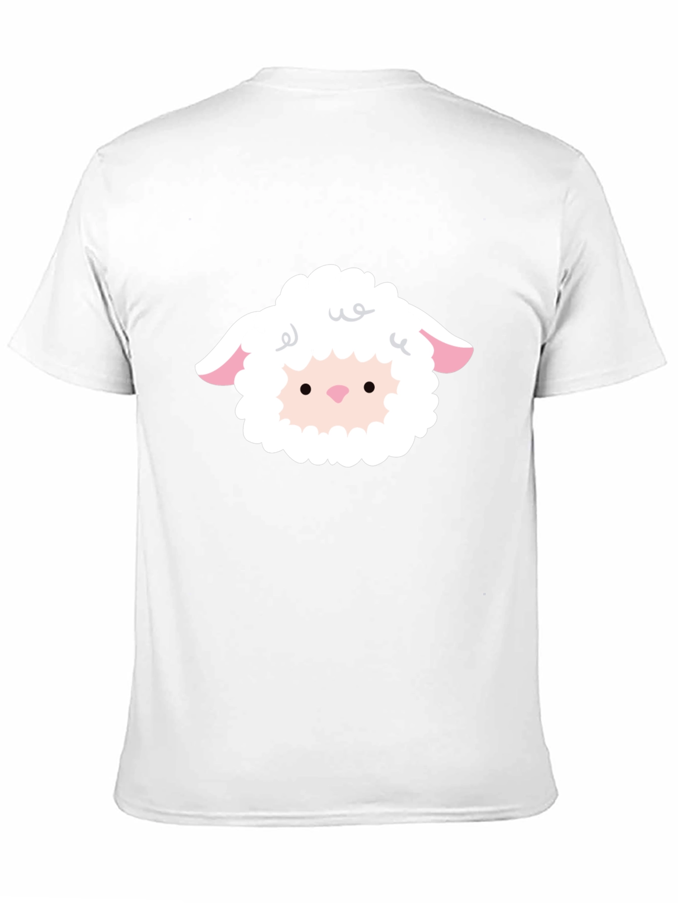 Cute Sheep Graphic T-Shirt - Black Unisex