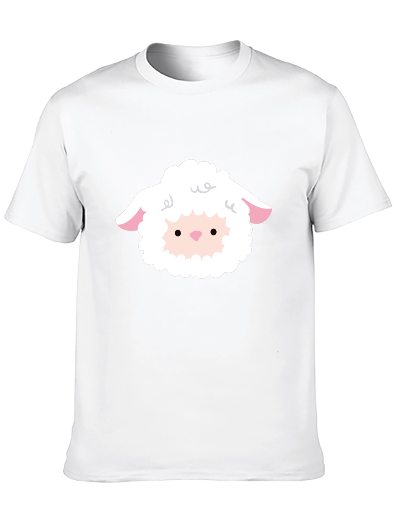 Cute Sheep Graphic T-Shirt - Black Unisex
