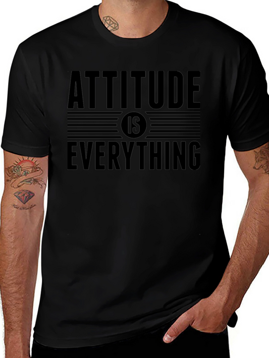 Attitude Is Everything Black Graphic Tee