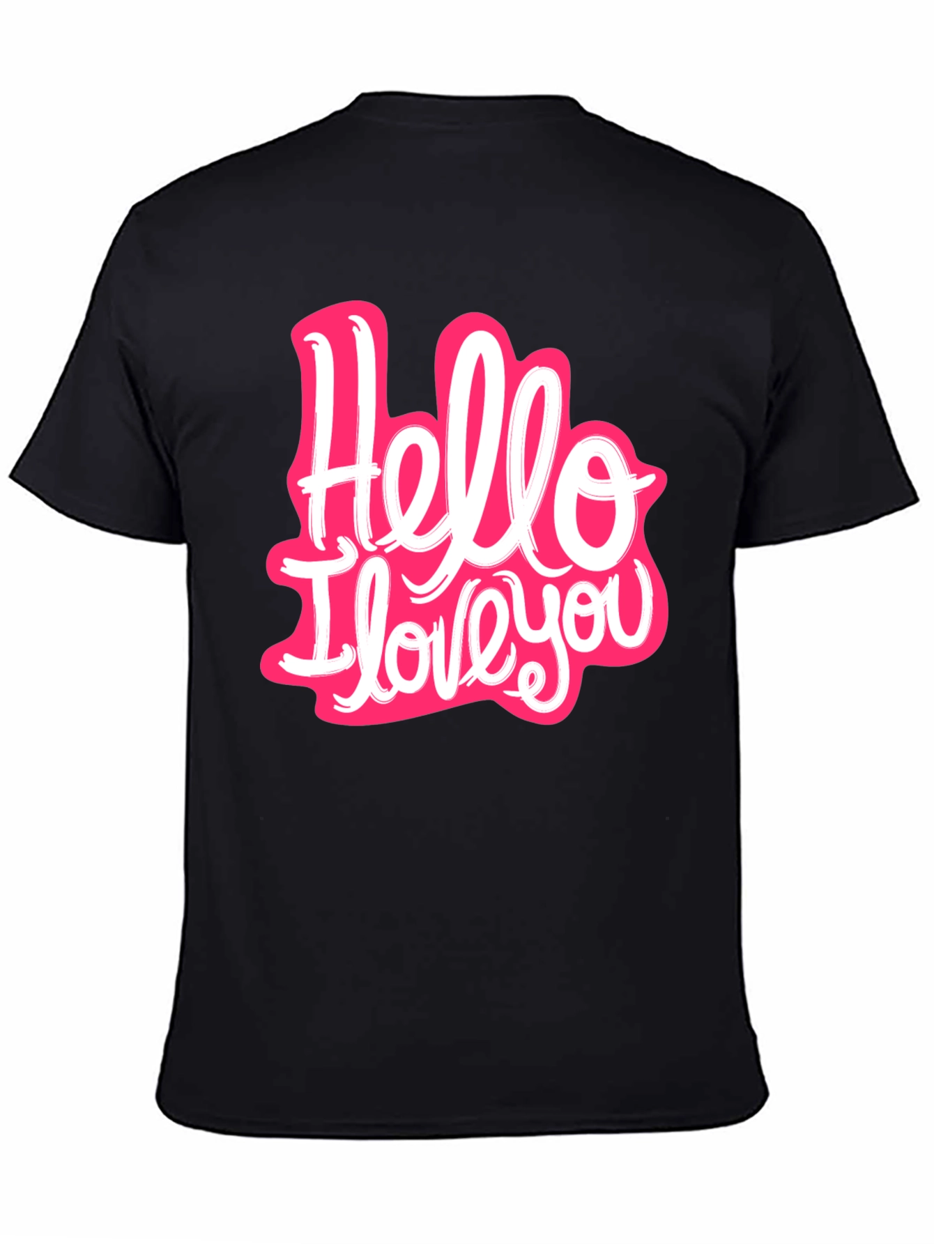 Hello I Love You Graphic T-Shirt - Casual Style