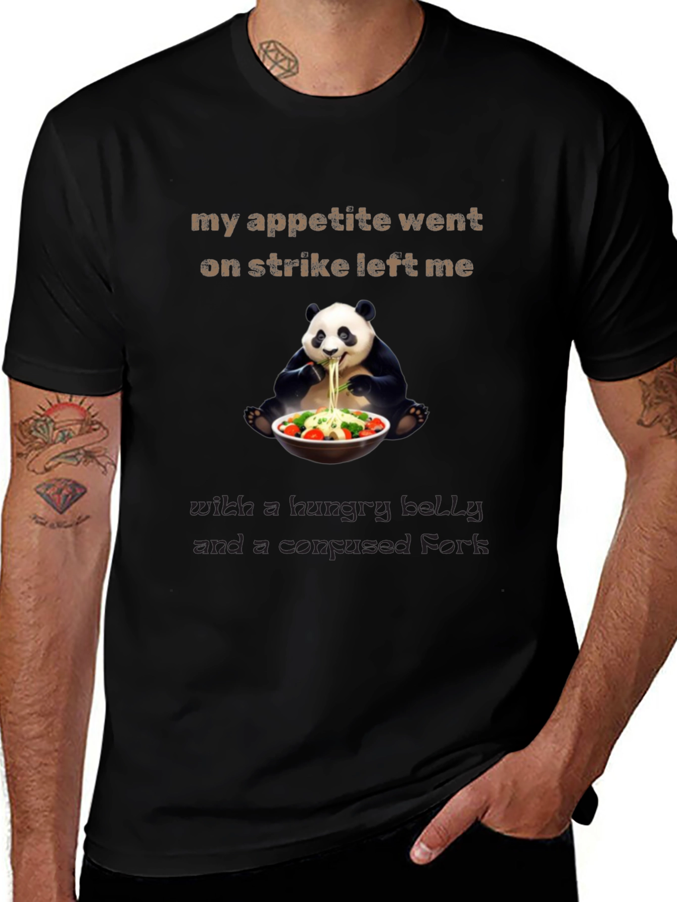 Hungry Panda T-Shirt Funny Graphic Tee