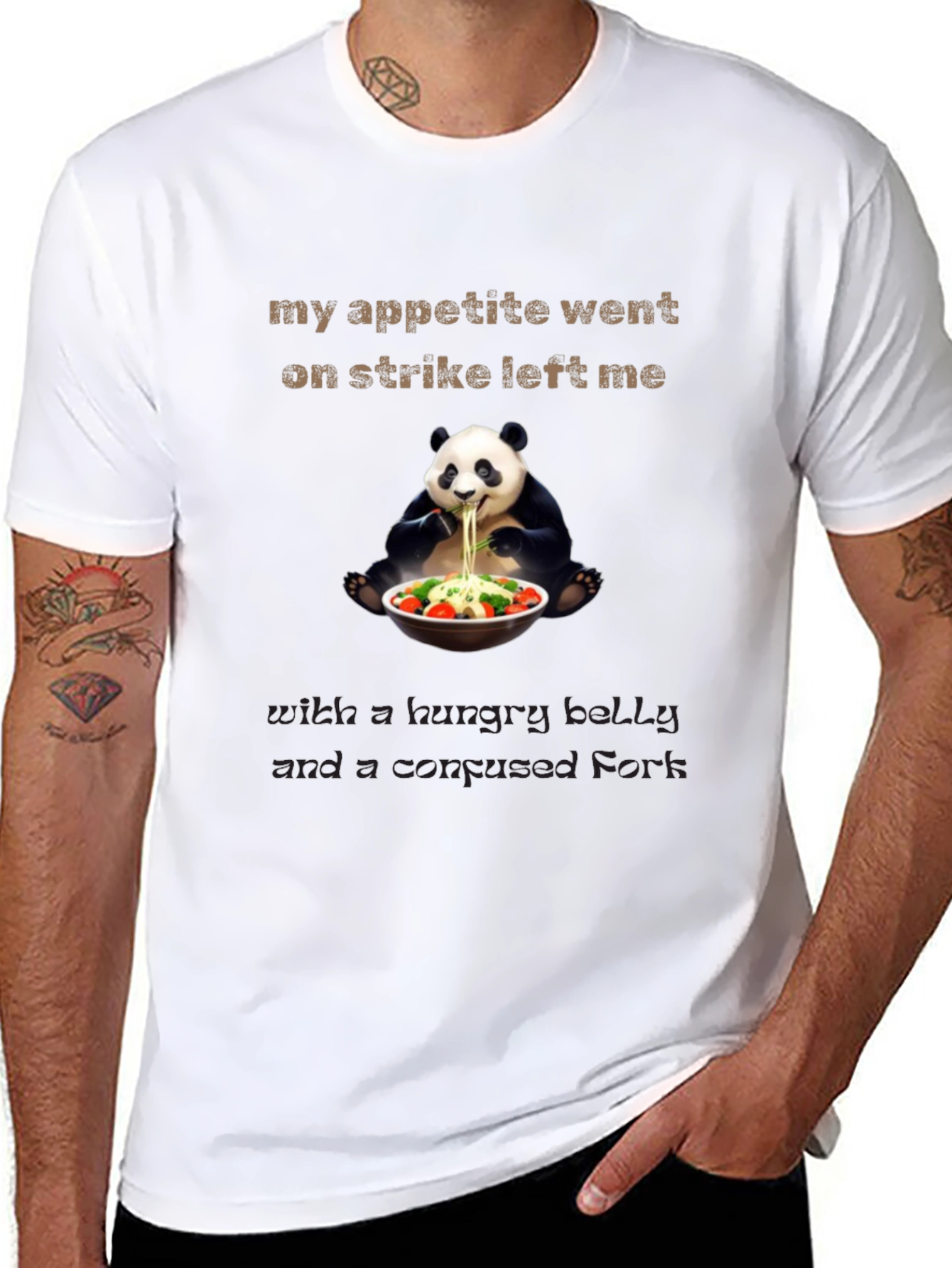 Hungry Panda T-Shirt Funny Graphic Tee