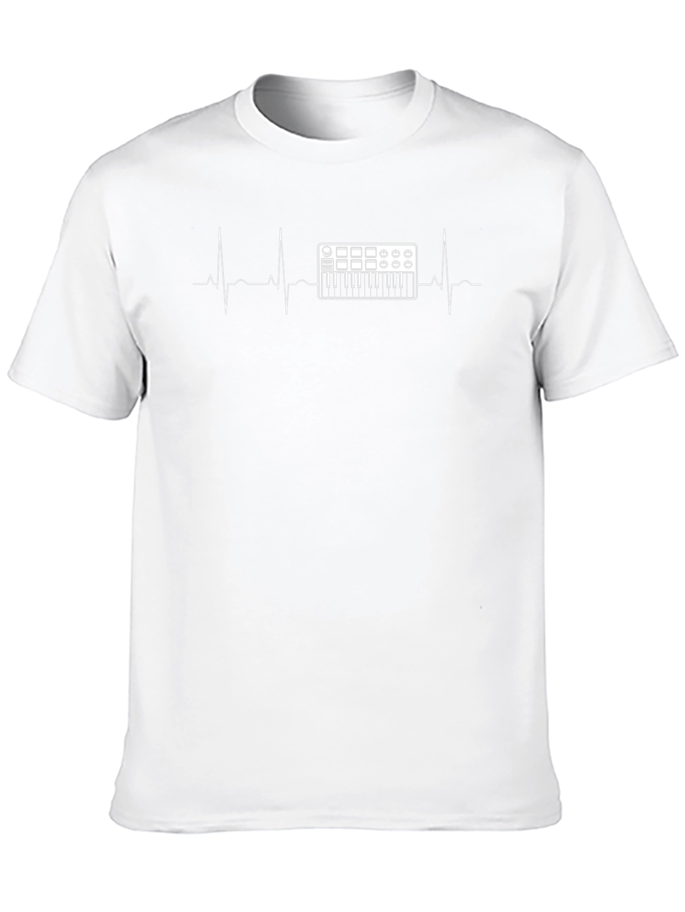 DJ Heartbeat Graphic Tee - Black Cotton T-Shirt