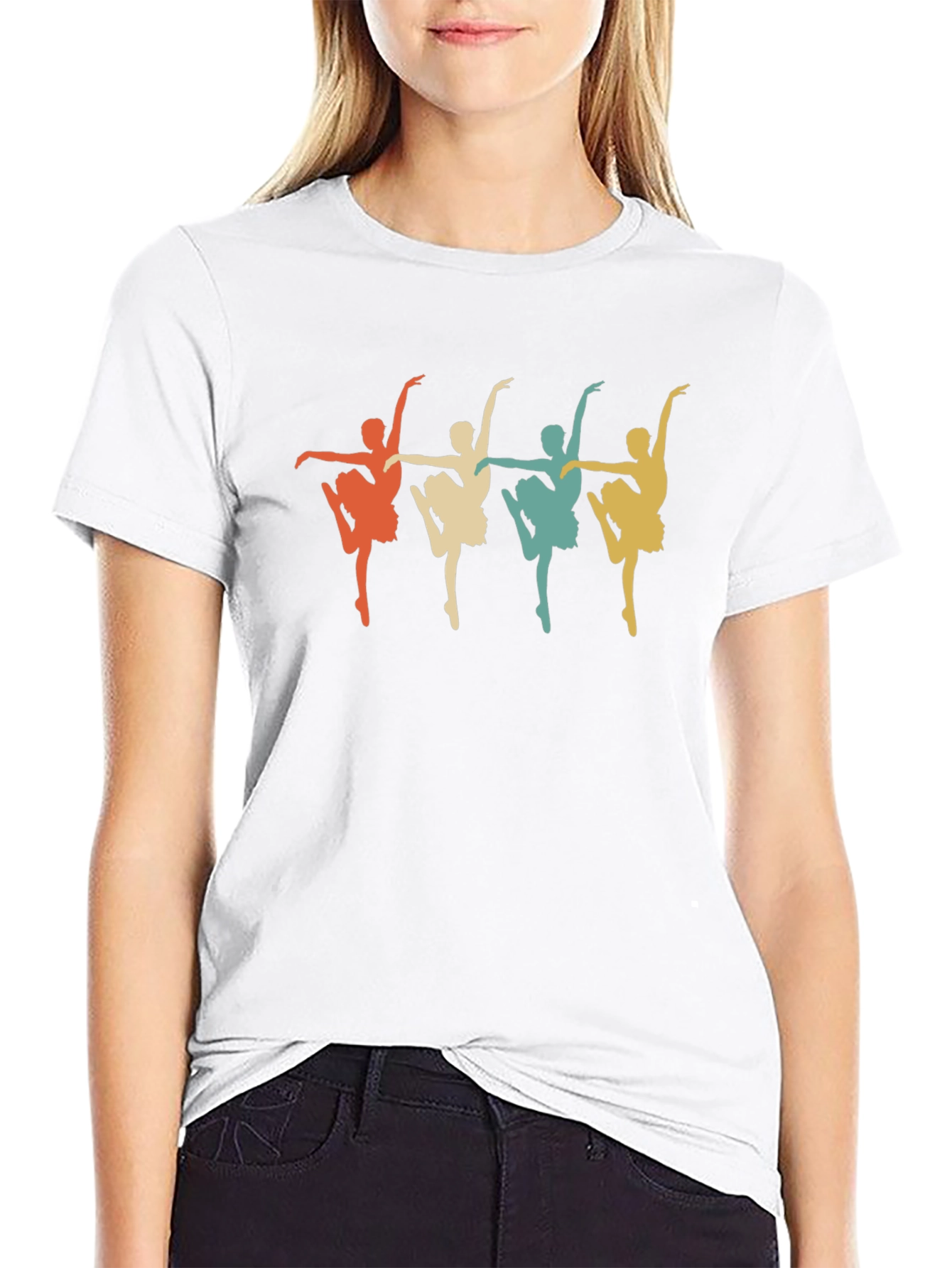 Retro Ballerina T-Shirt - Ballet Dance Tee