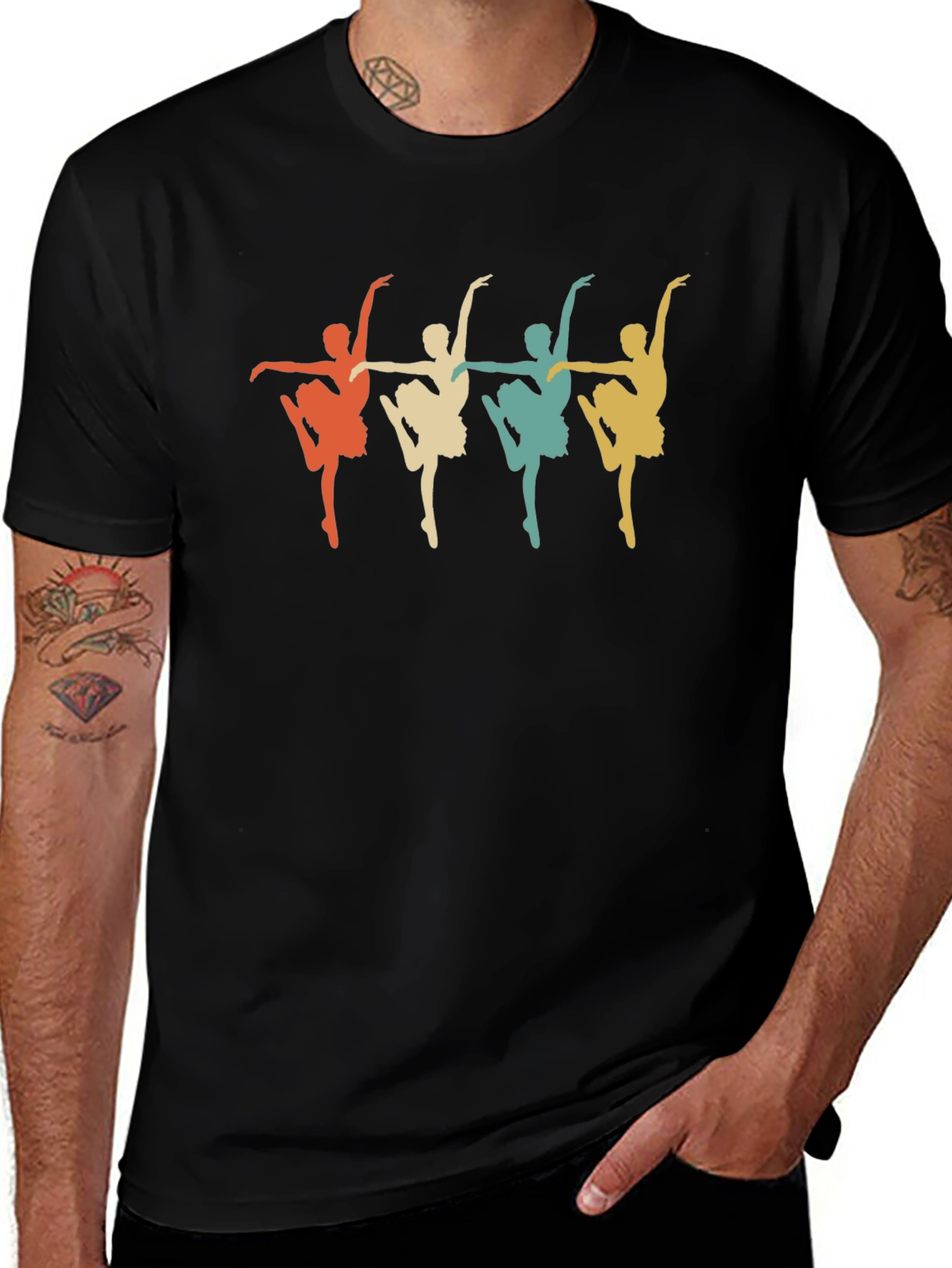 Retro Ballerina T-Shirt - Ballet Dance Tee