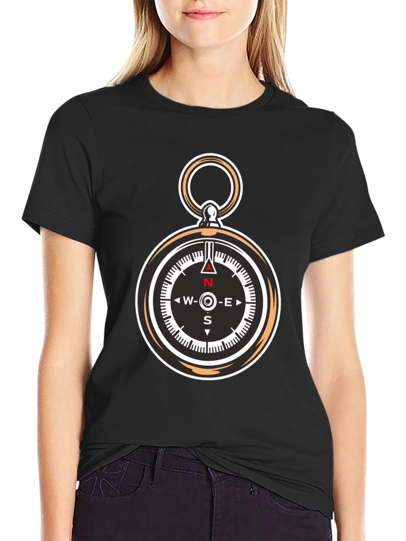 Compass Graphic Tee - Stylish Direction